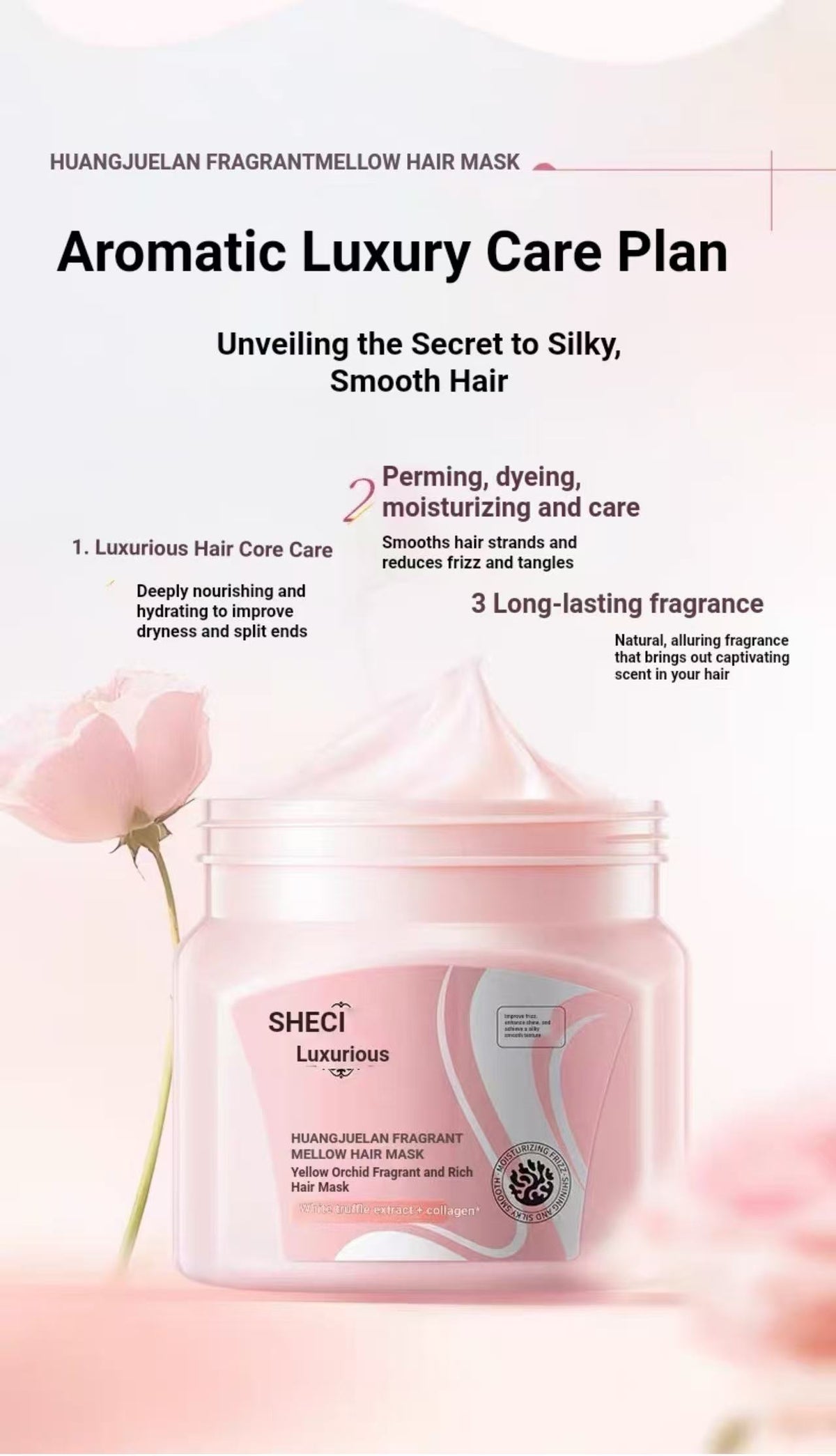 Nourishing Repair Hair Mask | Silicone-Free Deep Conditioning Treatment for Dry, Frizzy & Color-Damaged Hair