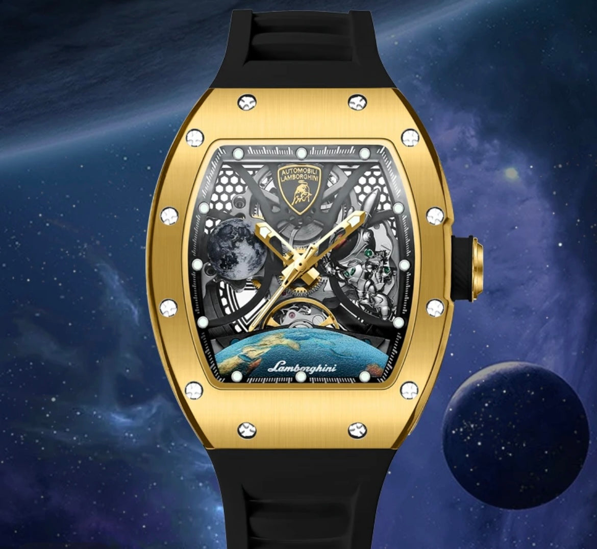 Officially Lamborghini brand authorizing watch for man