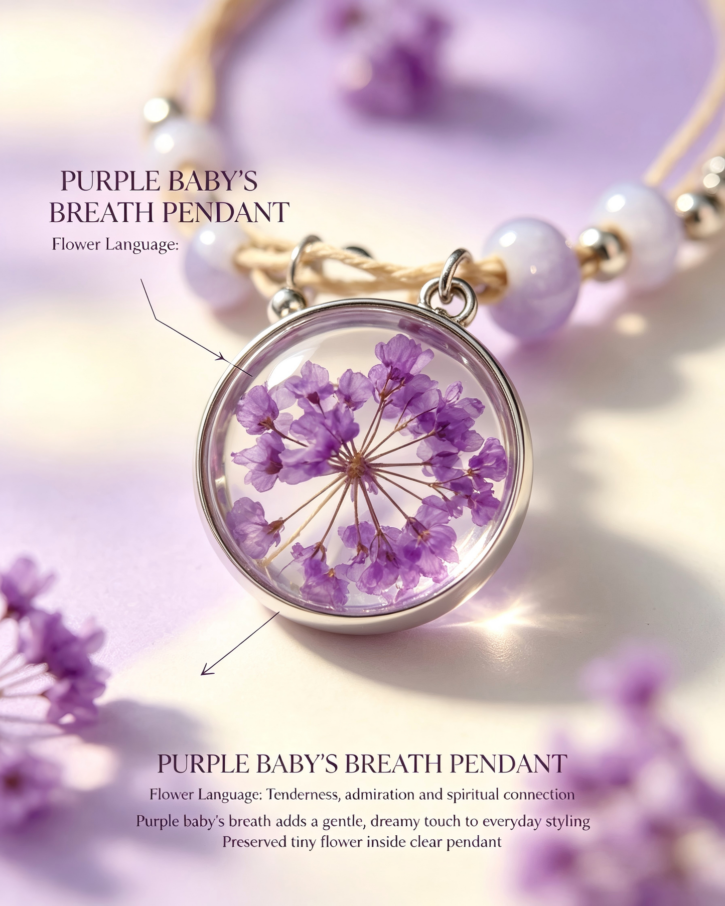 Floral Bracelet Blind Bag 9 Designs, Hidden Rare White Chrysanthemum Bracelet with "made with love" Heart & Four-Leaf Clover, Surprise Gift Jewelry for Ladies