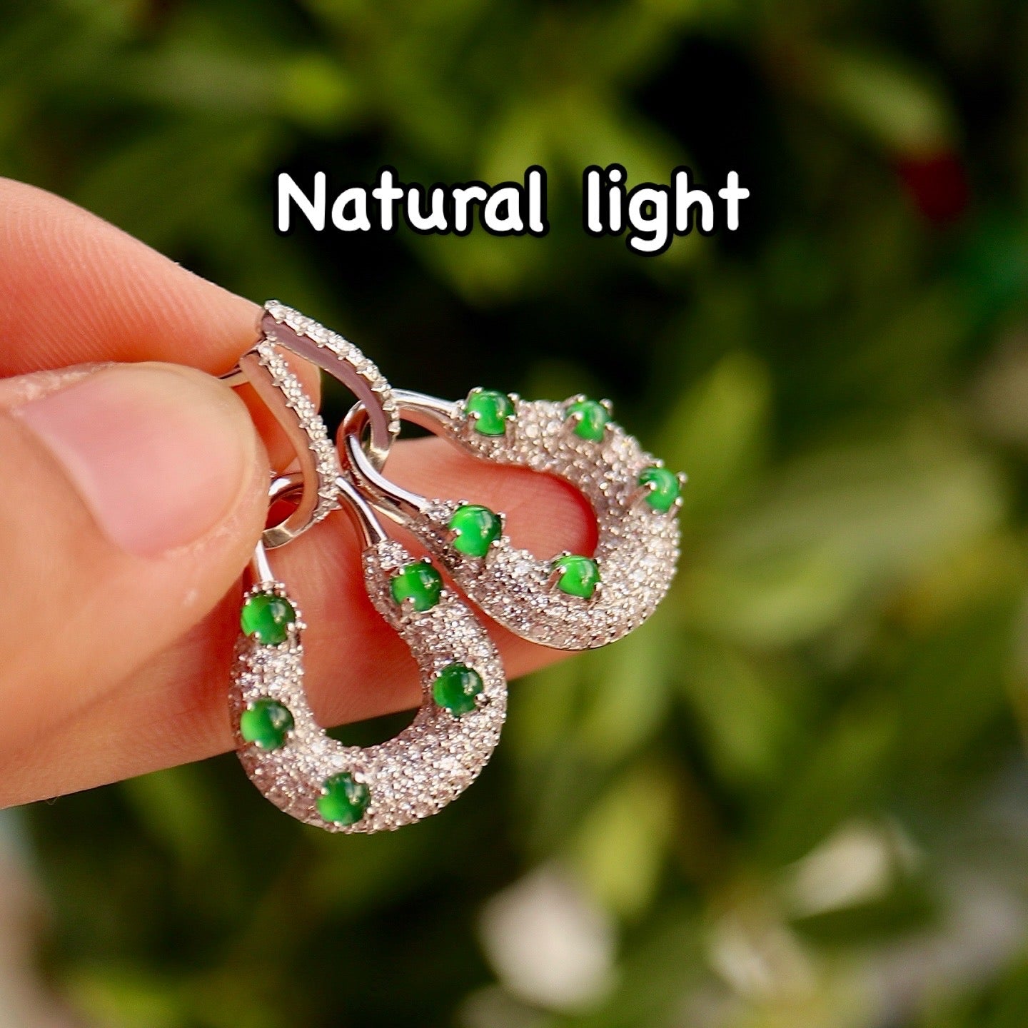 Natural Chrysoprasus Earrings-multiple functions