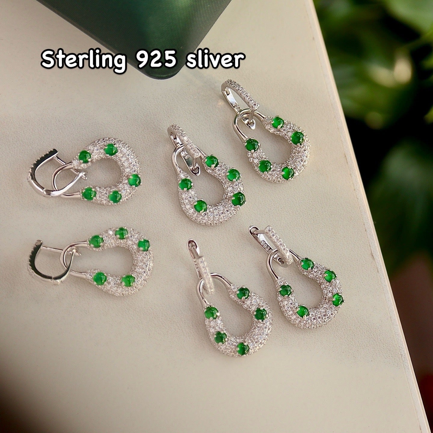Natural Chrysoprasus Earrings-multiple functions