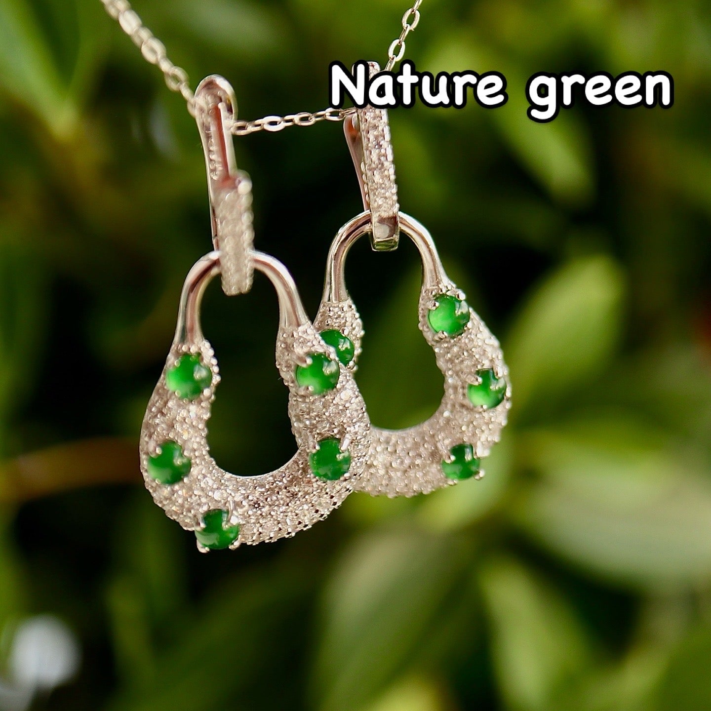 Natural Chrysoprasus Earrings-multiple functions