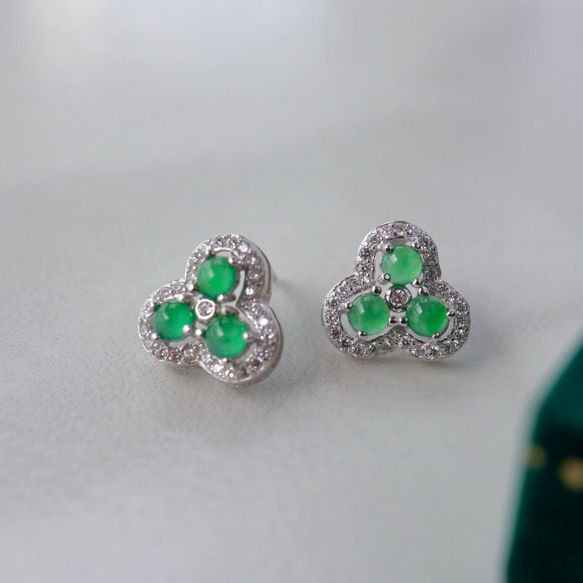 Natural Chrysoprasus Earrings
