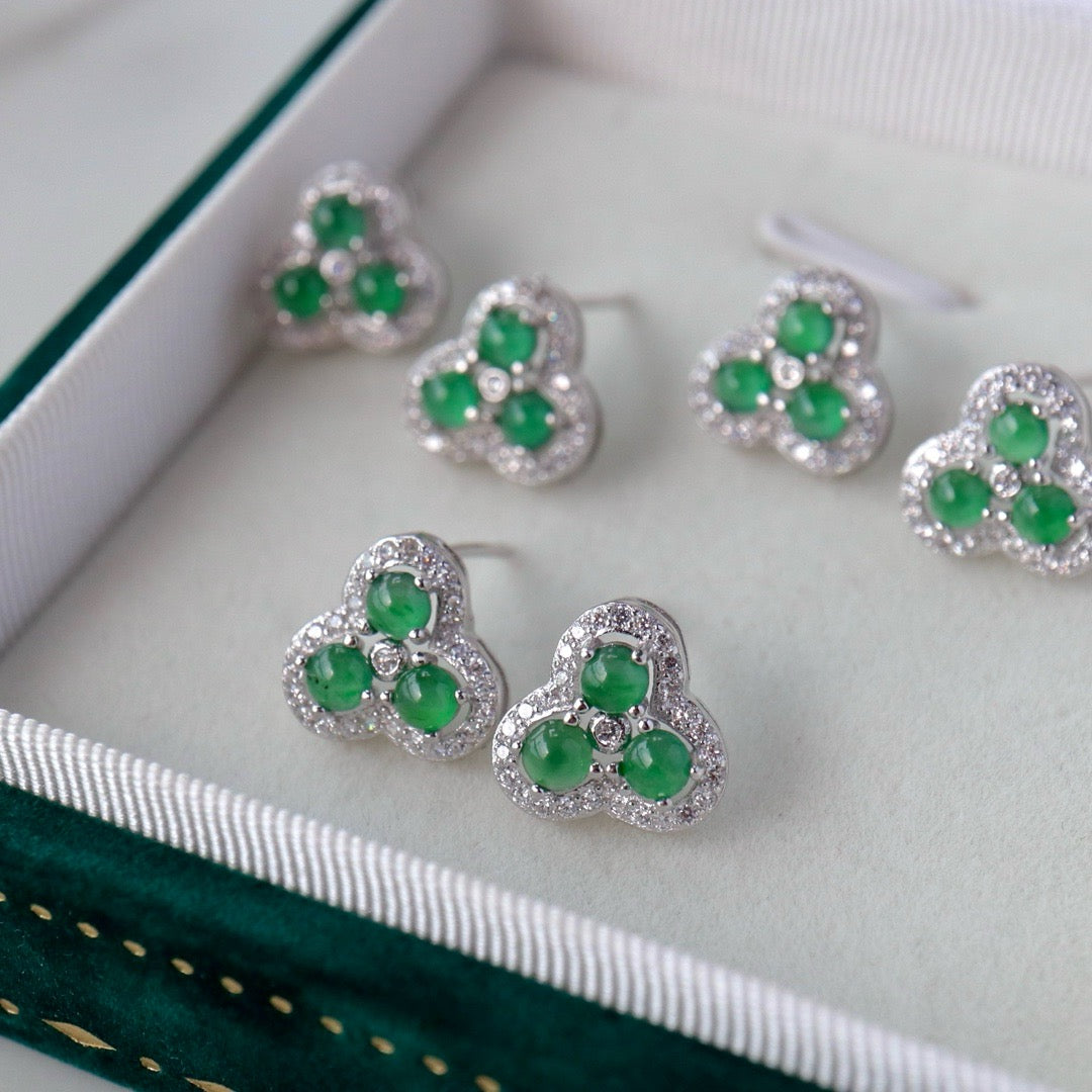 Natural Chrysoprasus Earrings