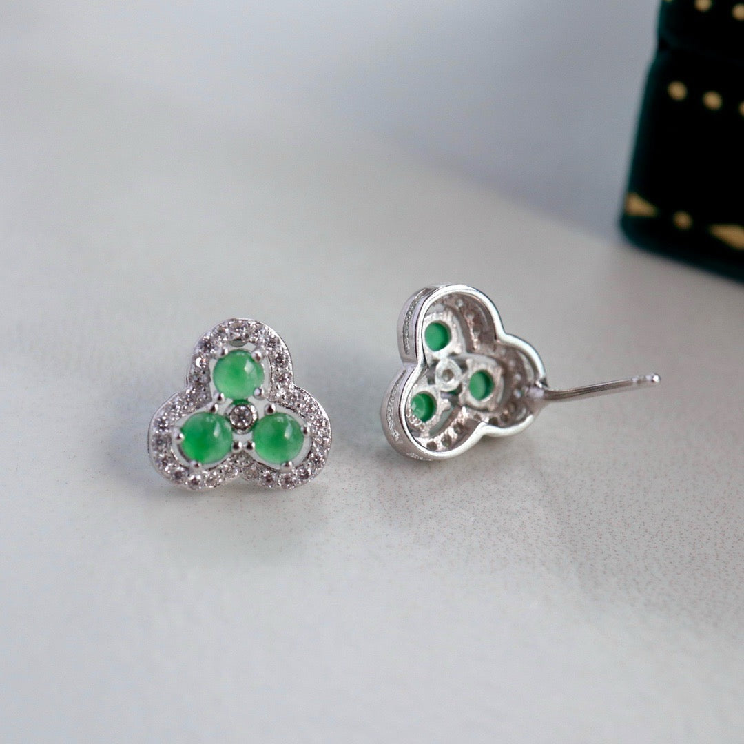 Natural Chrysoprasus Earrings