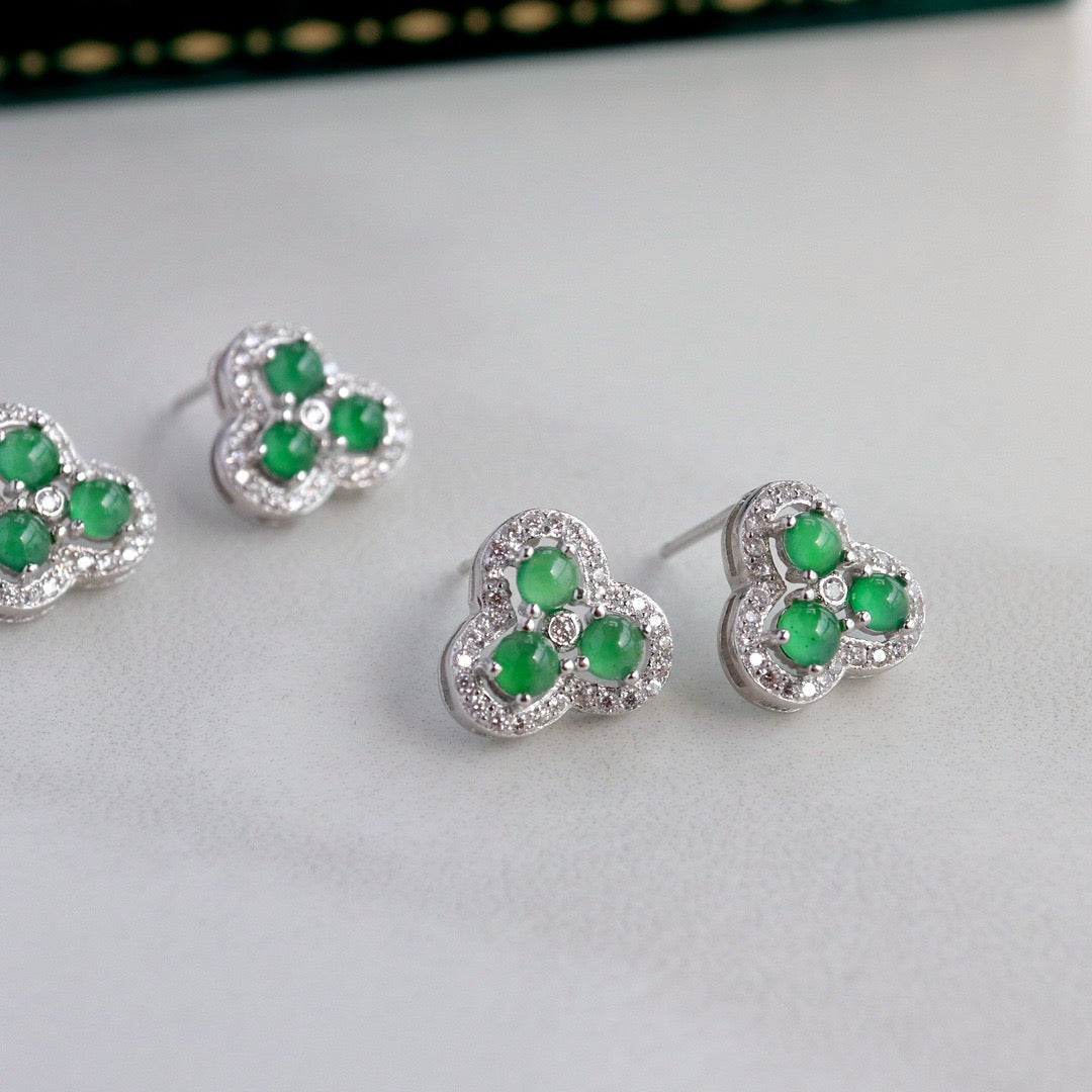 Natural Chrysoprasus Earrings