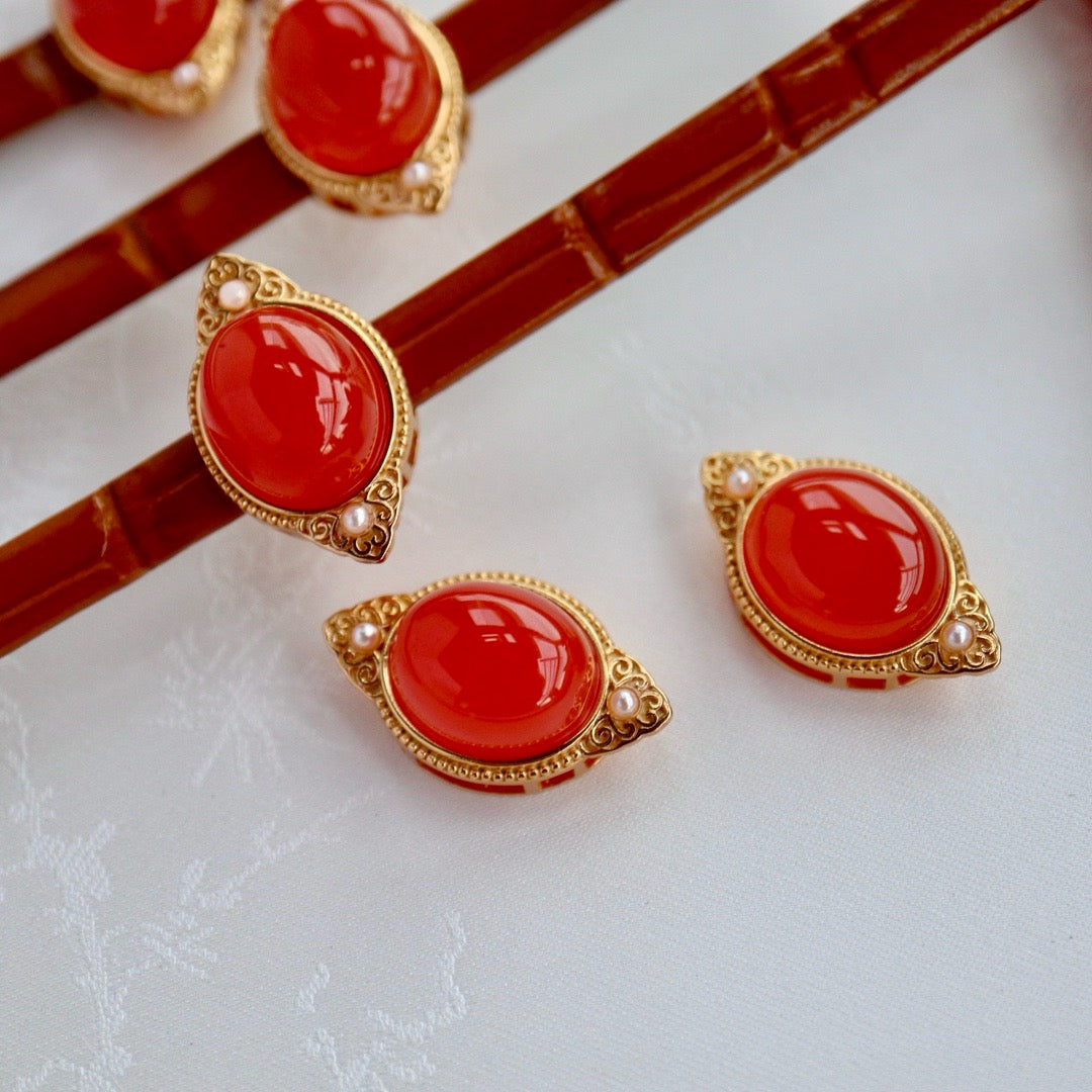Natural Southern Red Agate Bracelet
