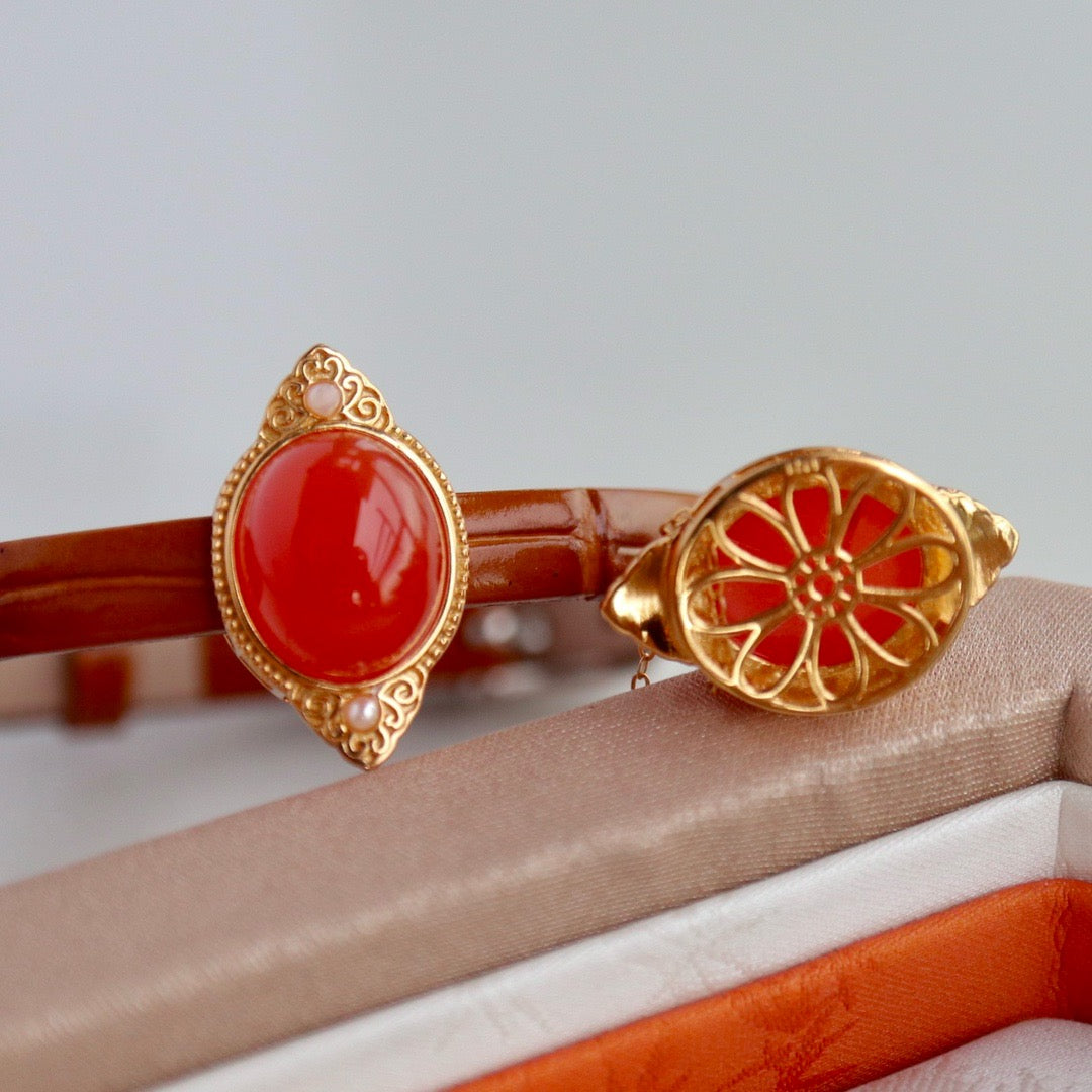 Natural Southern Red Agate Bracelet