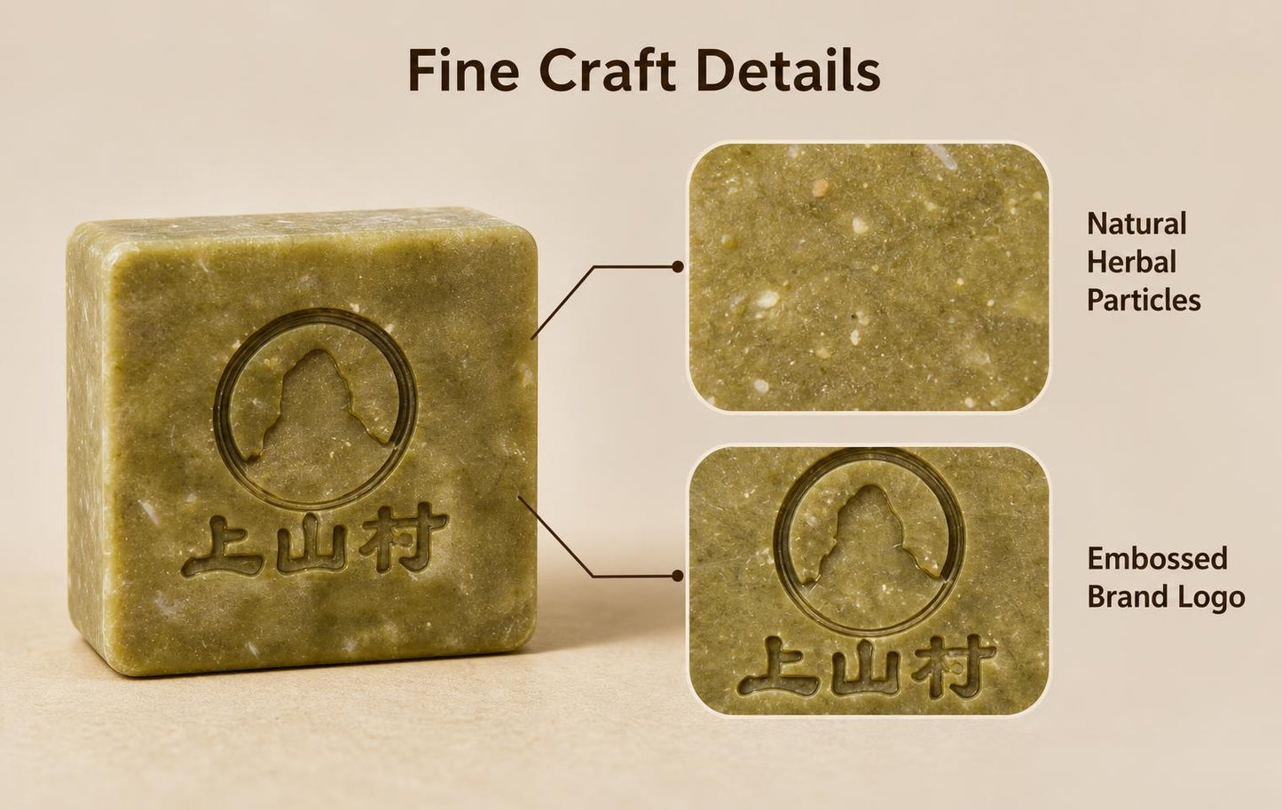 Ginseng Pine Shampoo Soap (Herbal skills Soap)and Ginseng And Rehmannia Shampoo Soap (Black Handcrafted Soap)