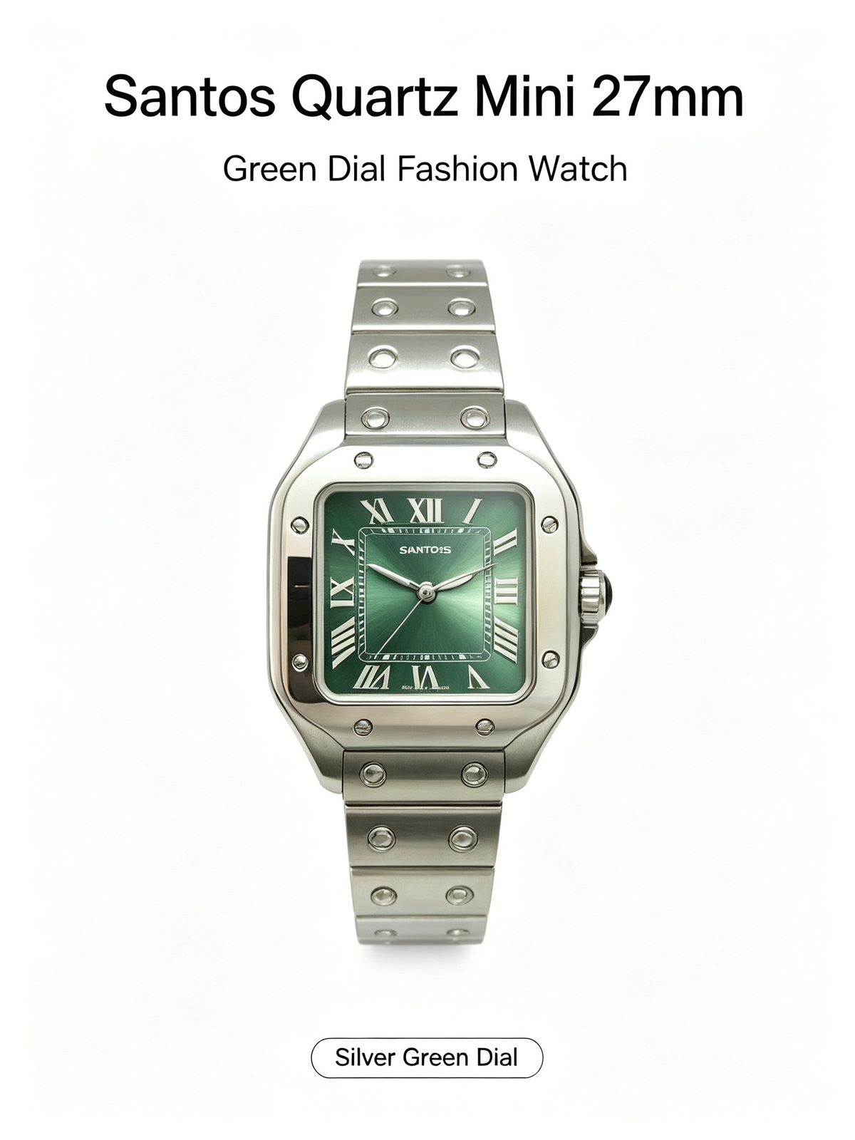 Santos Quartz Mini 27mm | Unisex Vintage Square Wristwatch