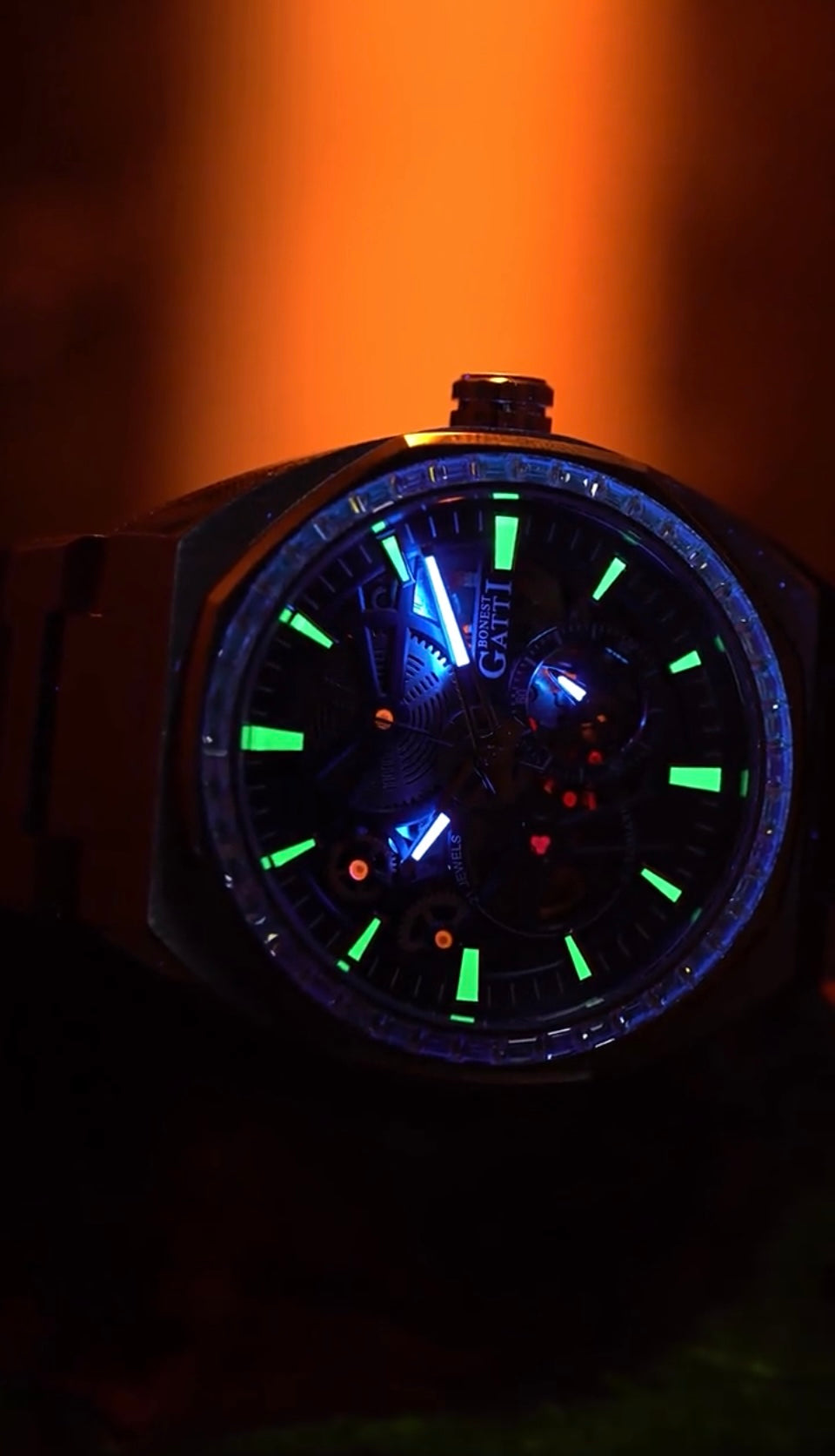 New pubilshed BONEST GATTI watch for man with Luxury gift Box