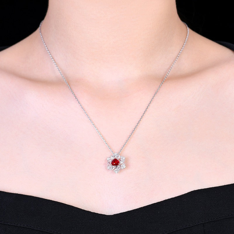Multiple natural Ruby Necklace&Ring Only 1 Piece