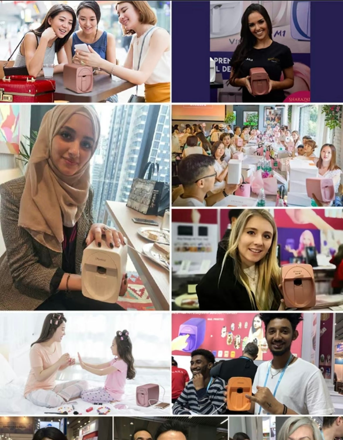 Home version AI beauty-intelligent customizaed nail-painting machine