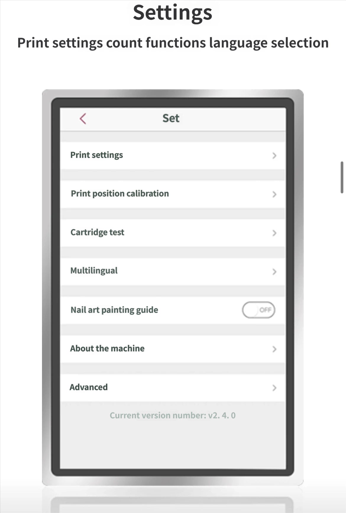 Commercial version AI beauty Nails machine