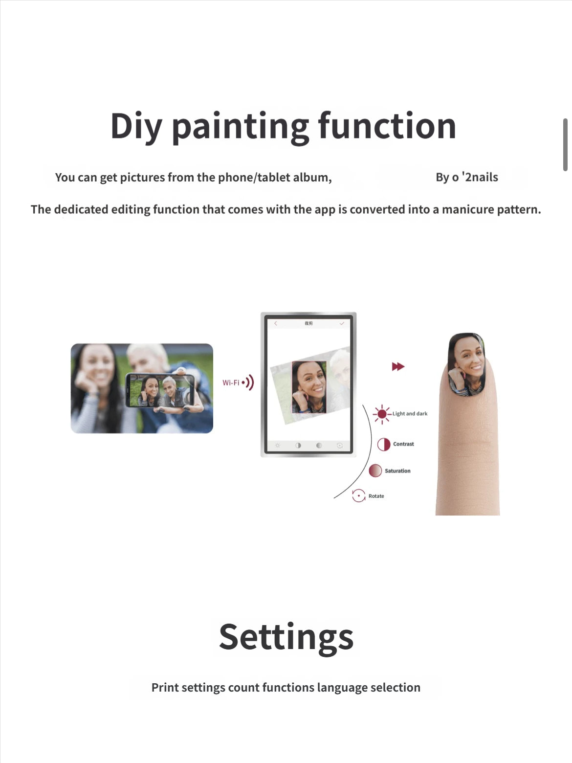 Commercial version AI beauty Nails machine