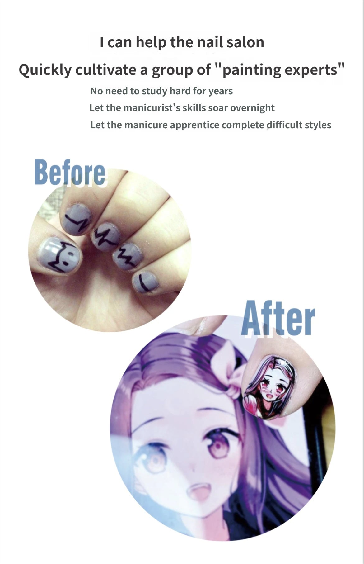 Home version AI beauty-intelligent customizaed nail-painting machine
