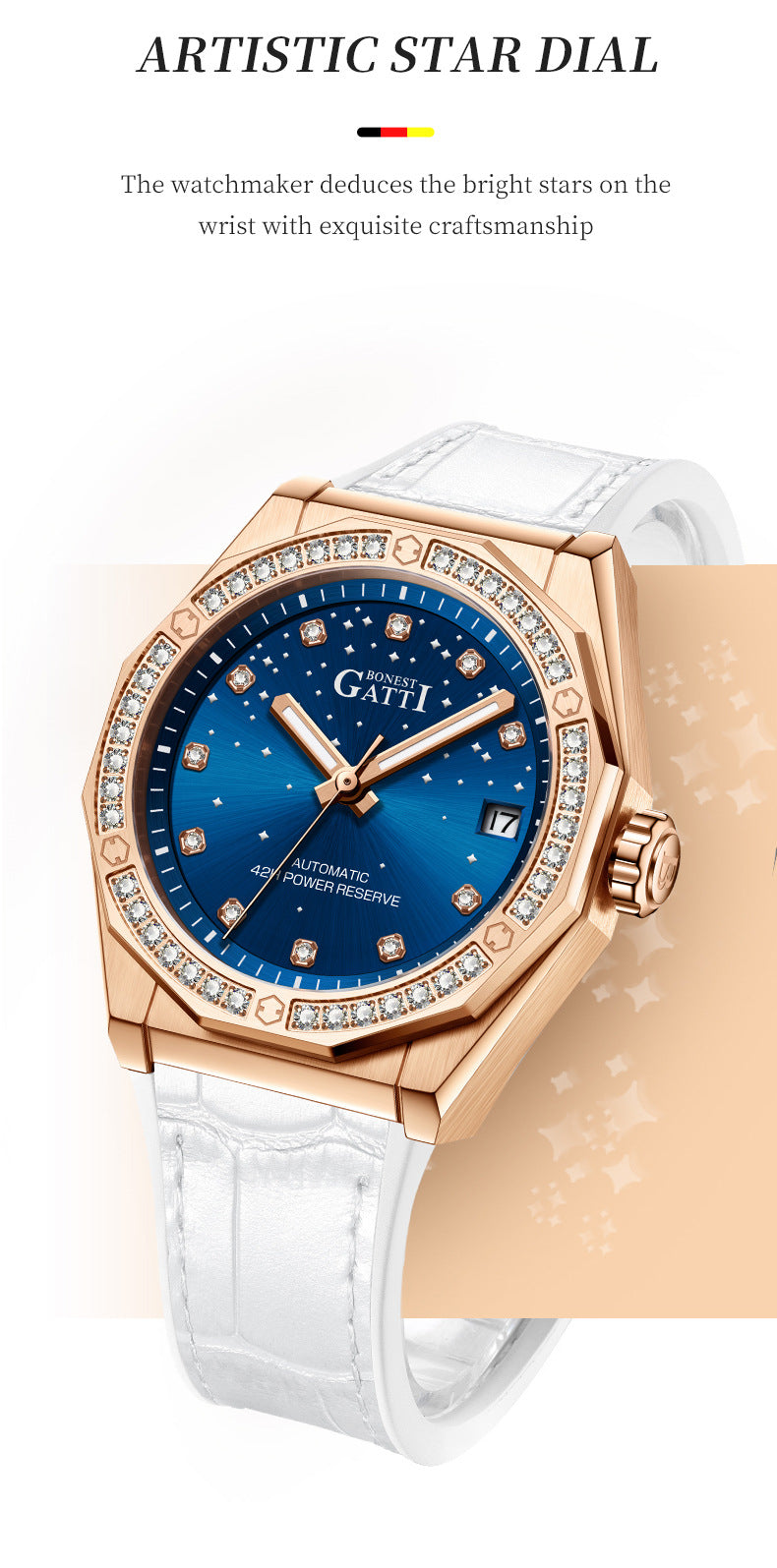 HOTTEST BONEST GATTI fashionable and Luxury elegance watch for Lady