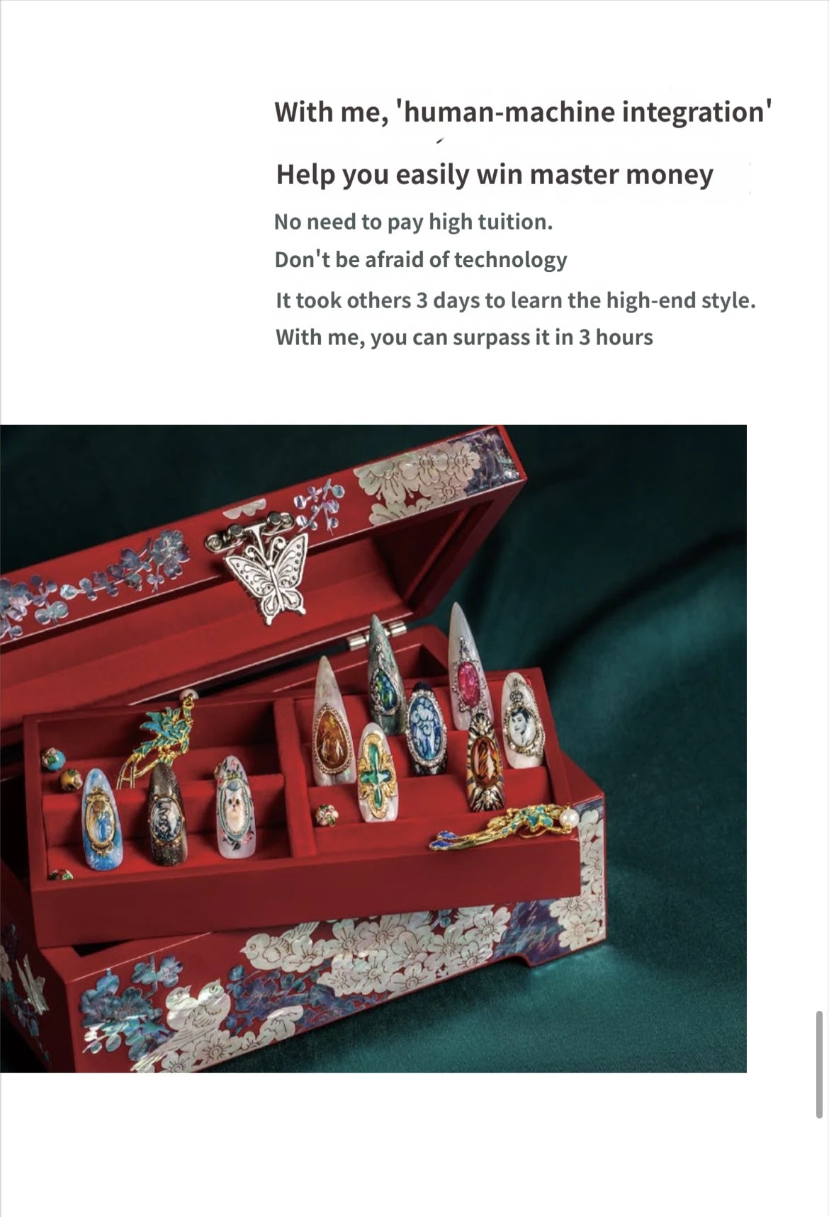 Home version AI beauty-intelligent customizaed nail-painting machine