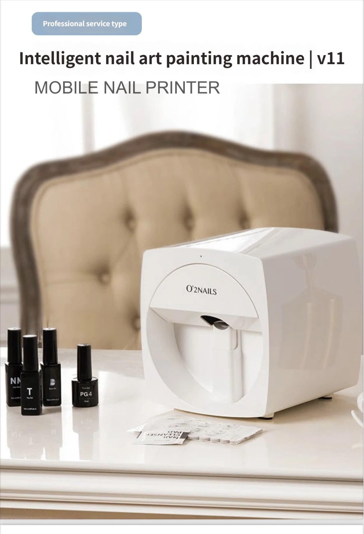 Home version AI beauty-intelligent customizaed nail-painting machine