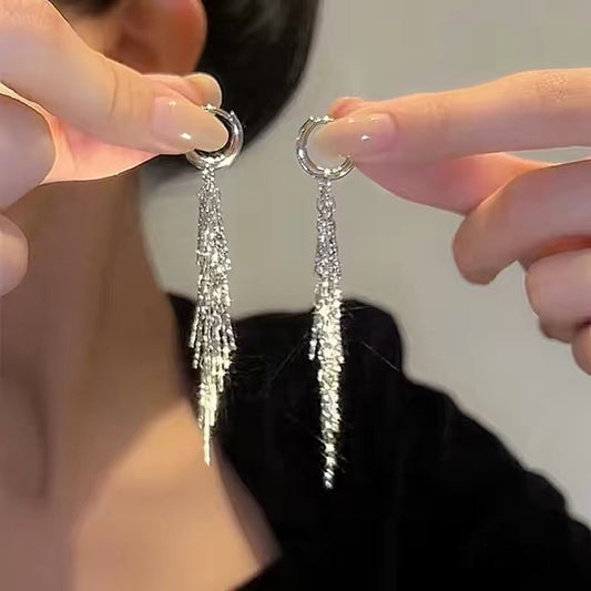 Stunning fashion Earrings with silver color