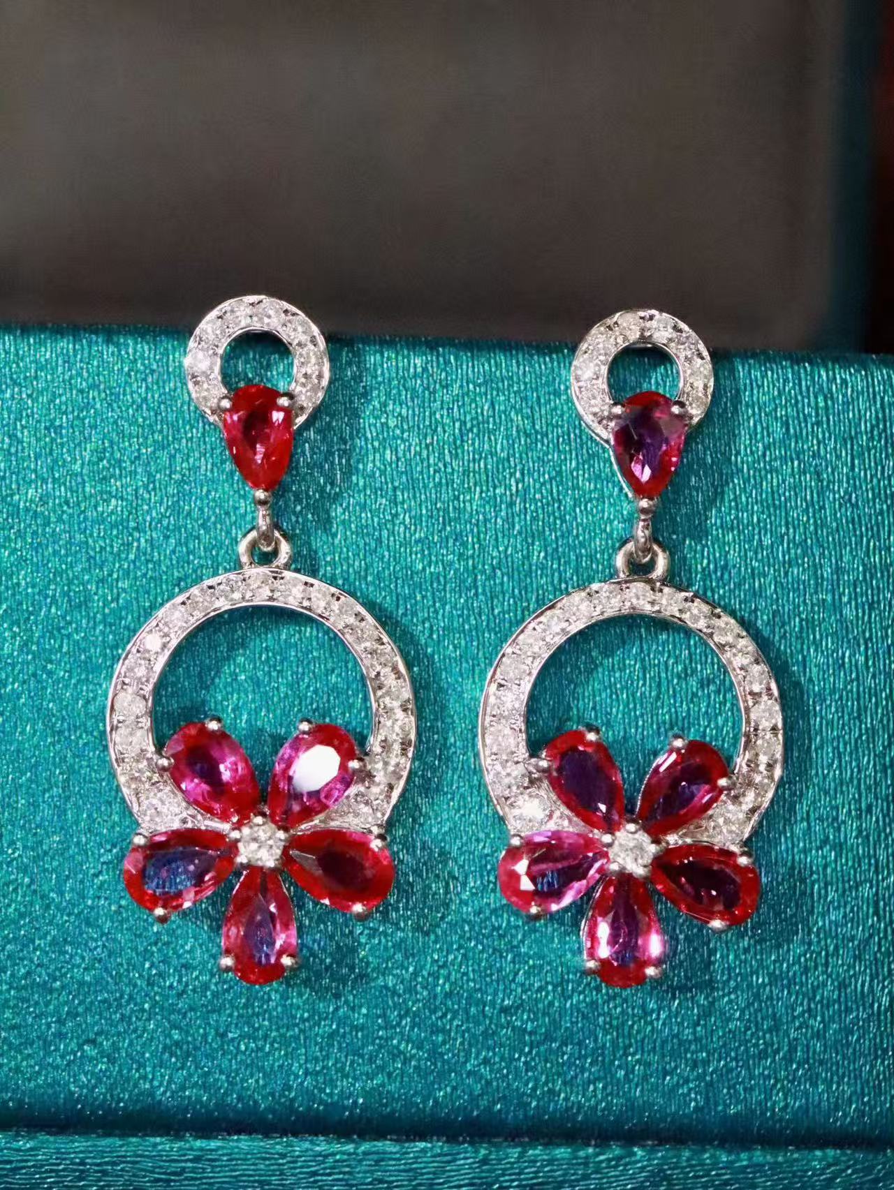 Bloom Ruby Earrings