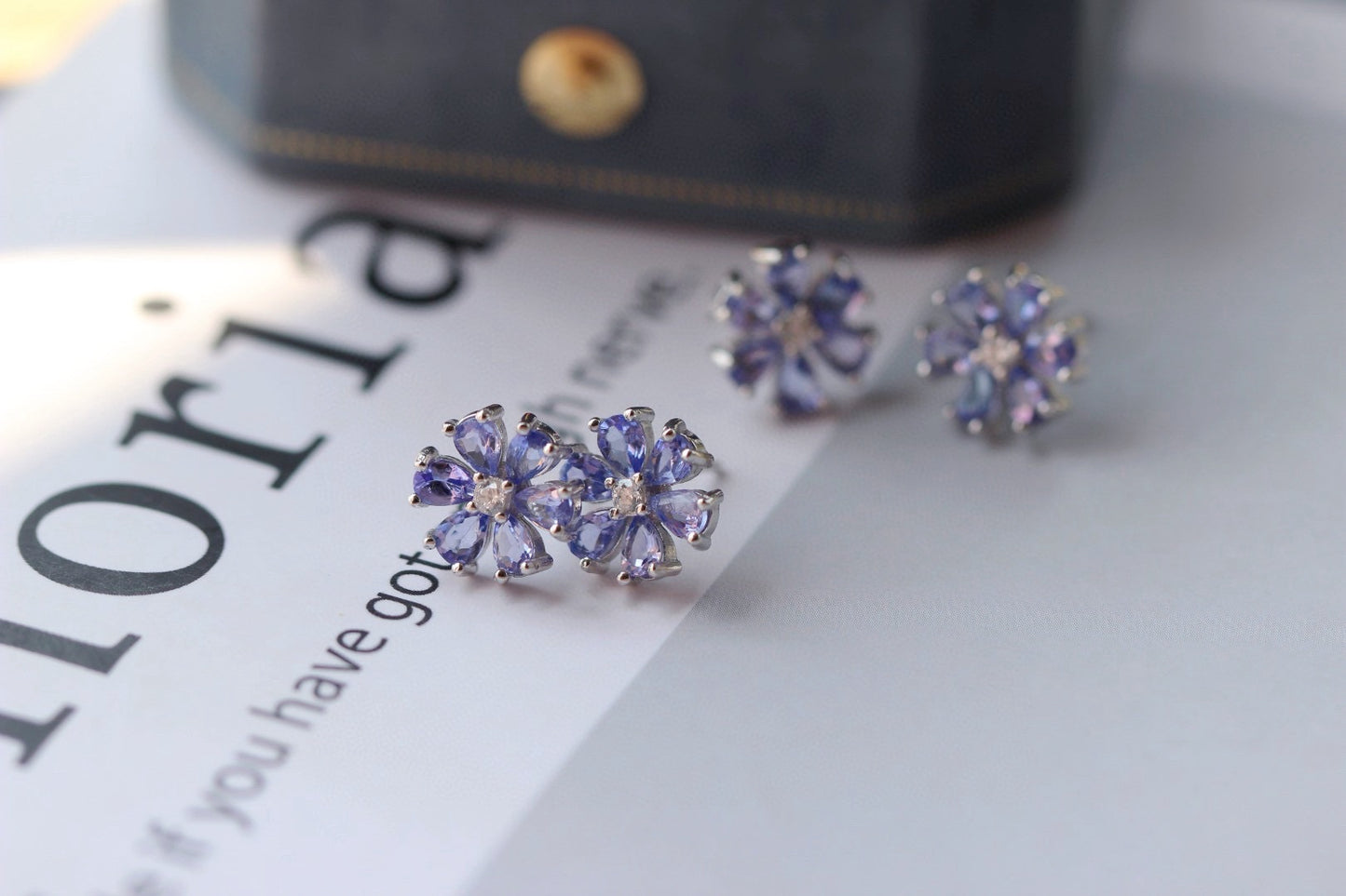 Nature amethyst earring studs