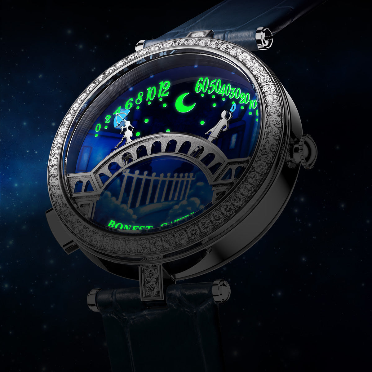 Specially Lover's Bridge Dial Design Bonest Gatti Female's watch