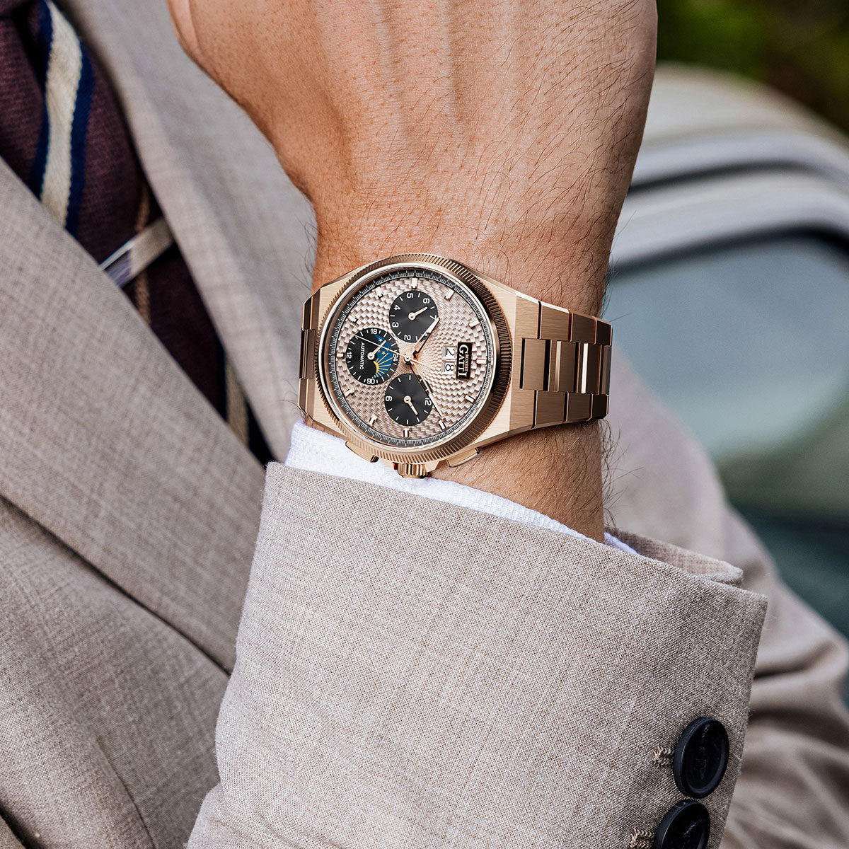 New pubilshed BONEST GATTI watch for man with Luxury gift Box