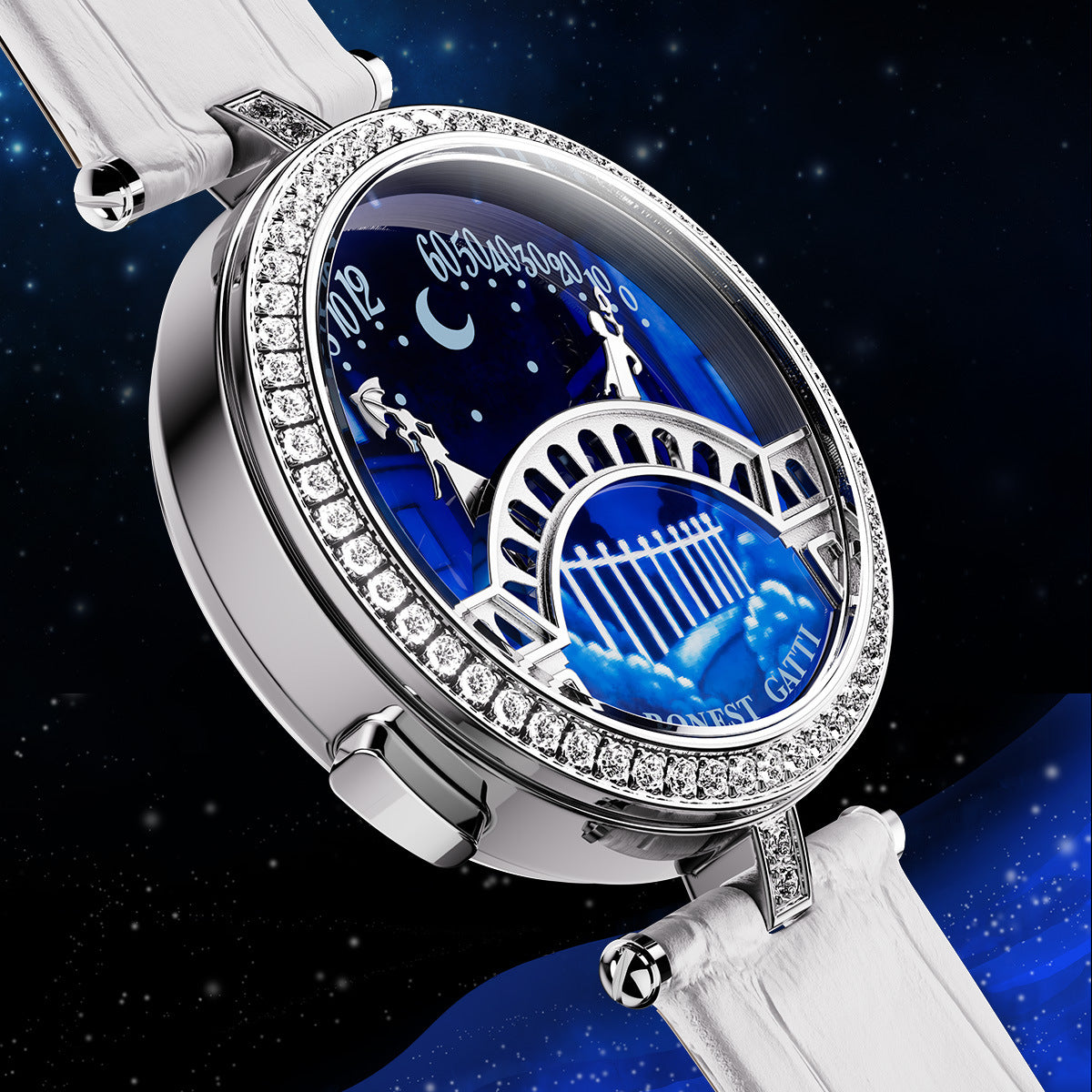 Specially Lover's Bridge Dial Design Bonest Gatti Female's watch