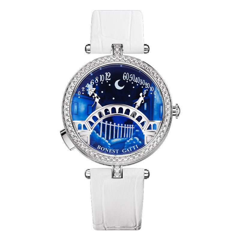 Specially Lover's Bridge Dial Design Bonest Gatti Female's watch