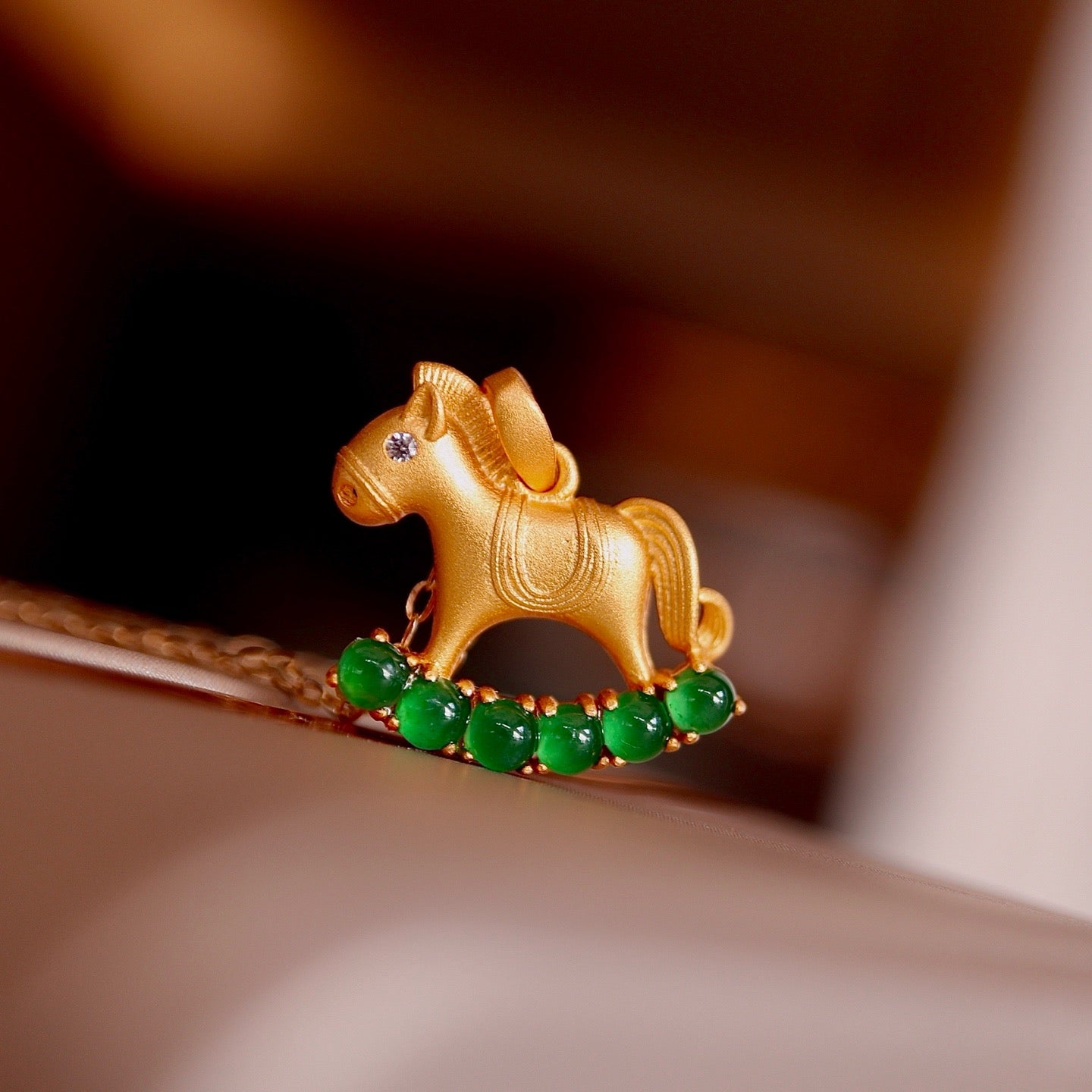 Sterling silver horse shape necklace