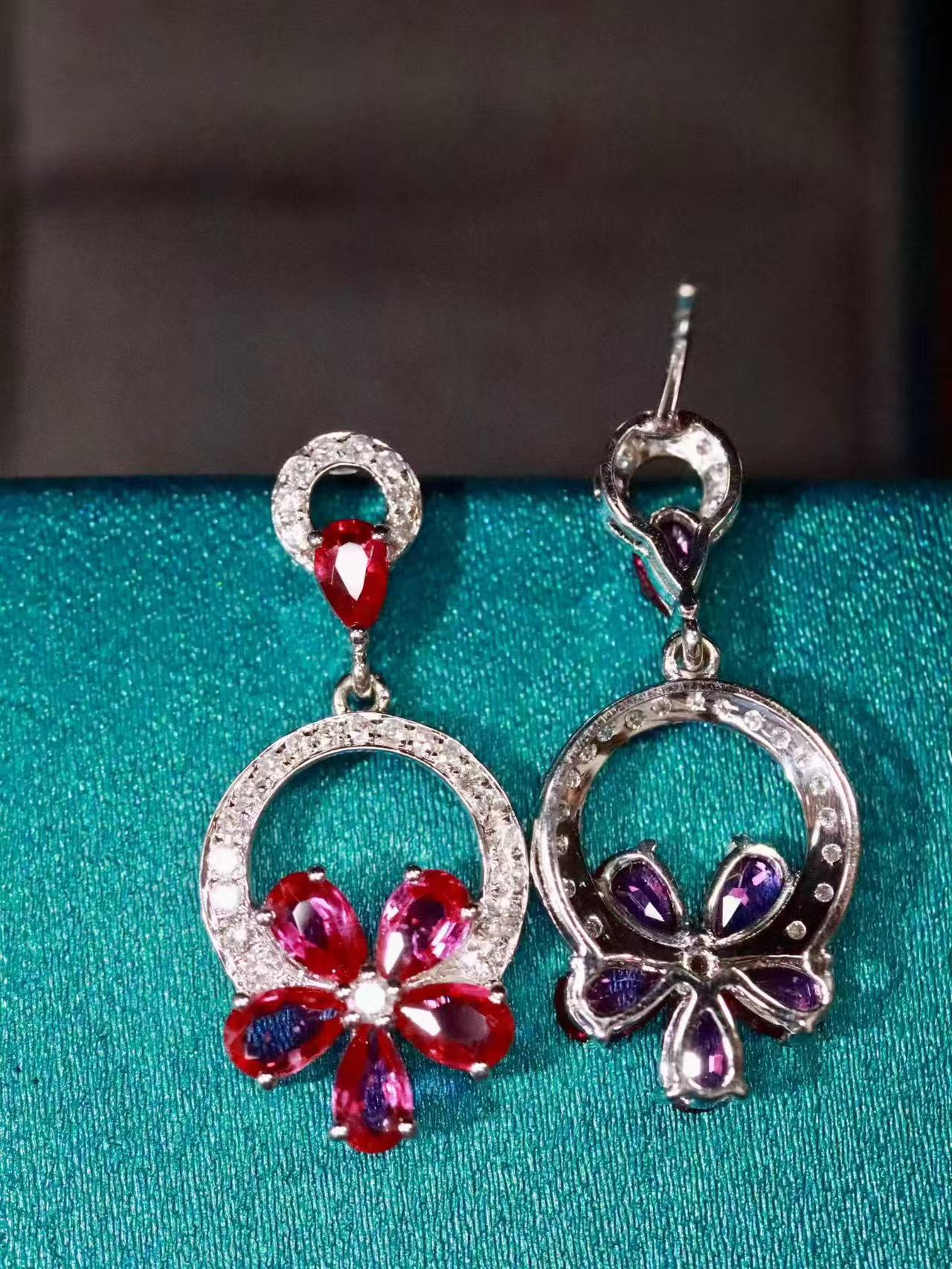 Bloom Ruby Earrings