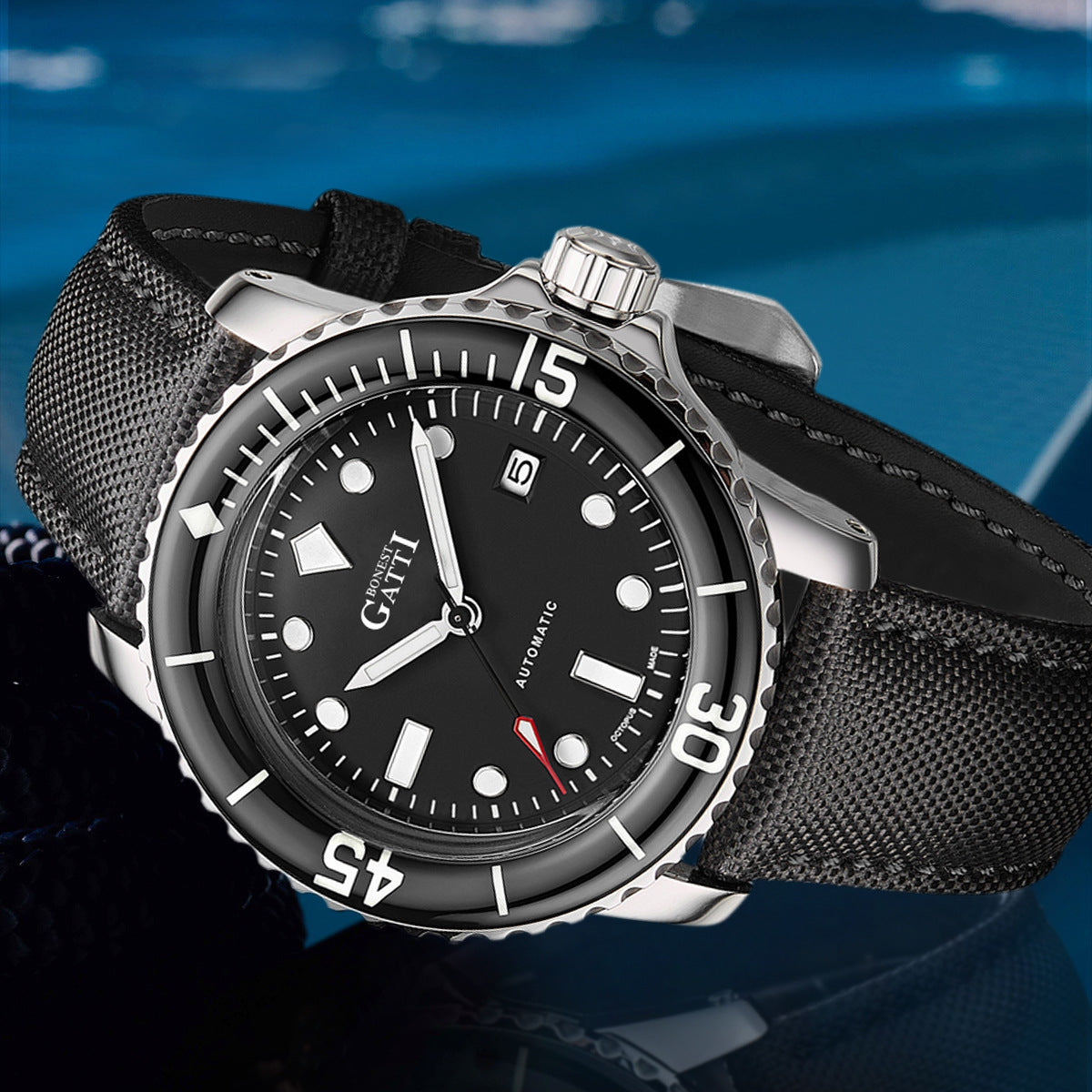 BONEST GATTI professional diving watch with fashion stylish for Men