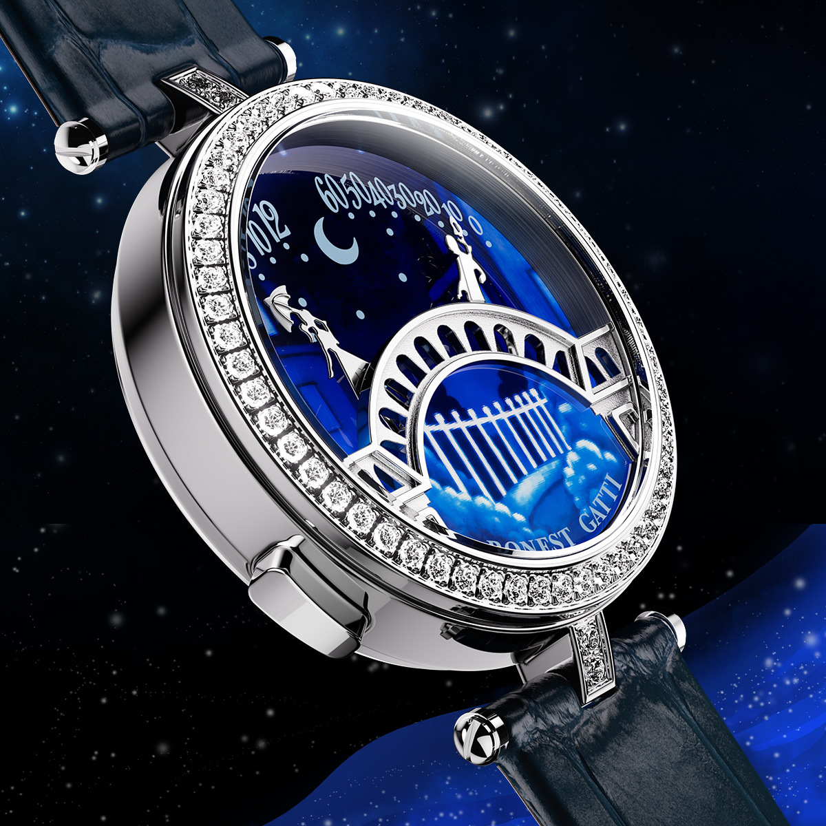 Specially Lover's Bridge Dial Design Bonest Gatti Female's watch