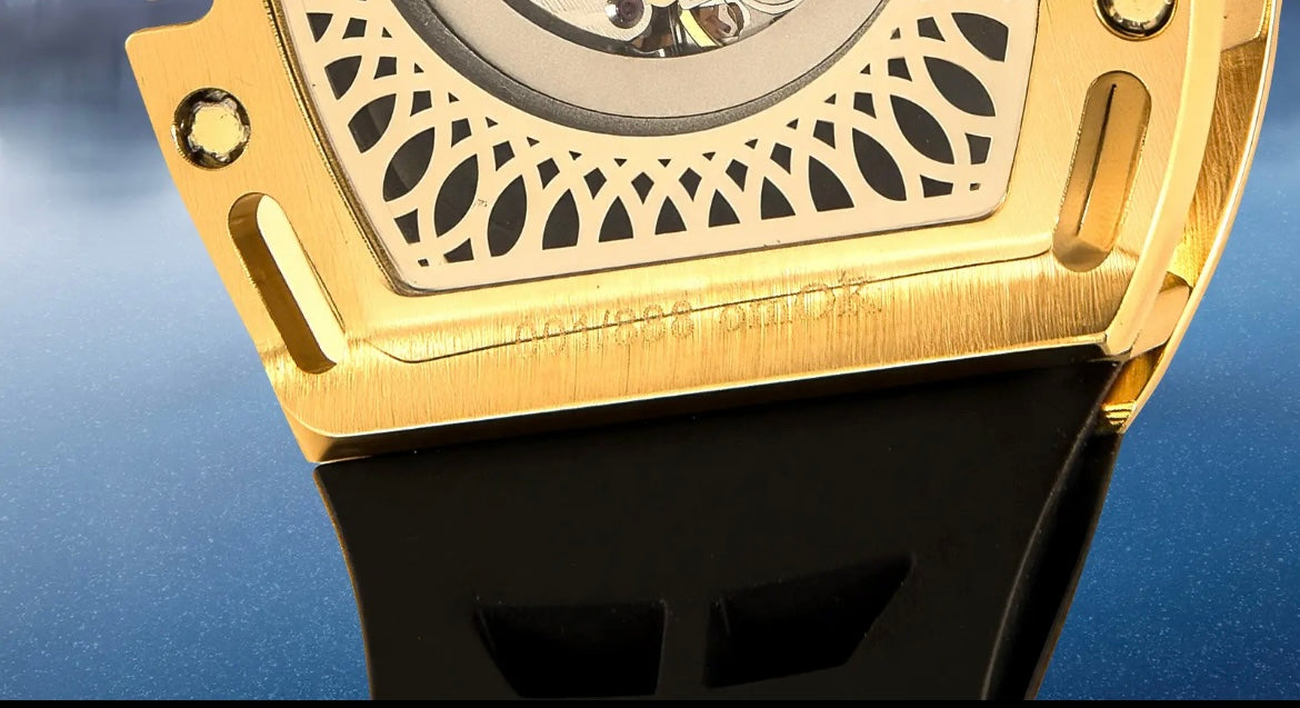 Fashionable 999 Golden Black & Golden Lamborghini Mechanical engineering watch