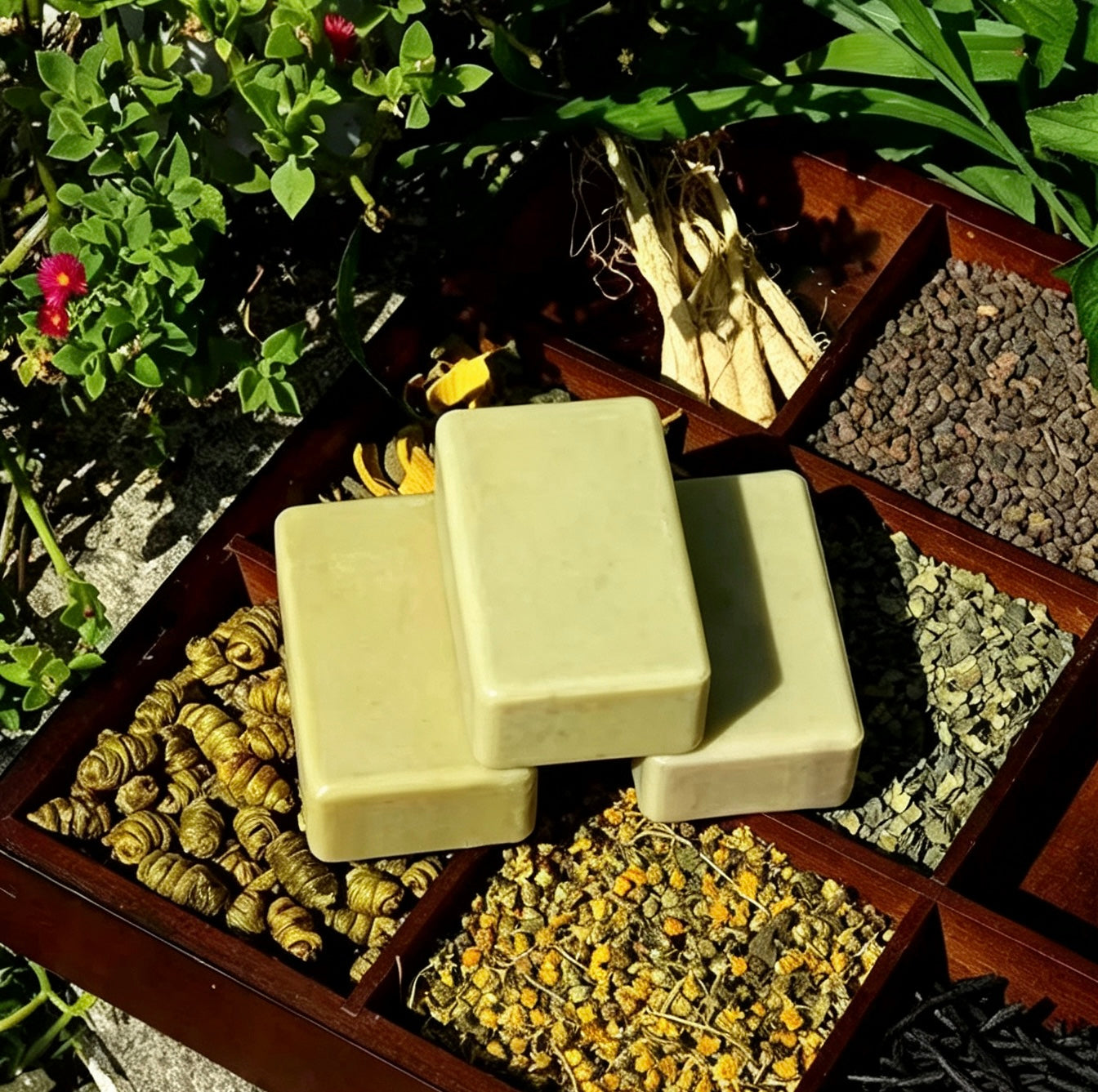 Dendrobium & Mugwort Lemongrass Handmade Soap Dendrobium & Mugwort Lemongrass Handmade Soap