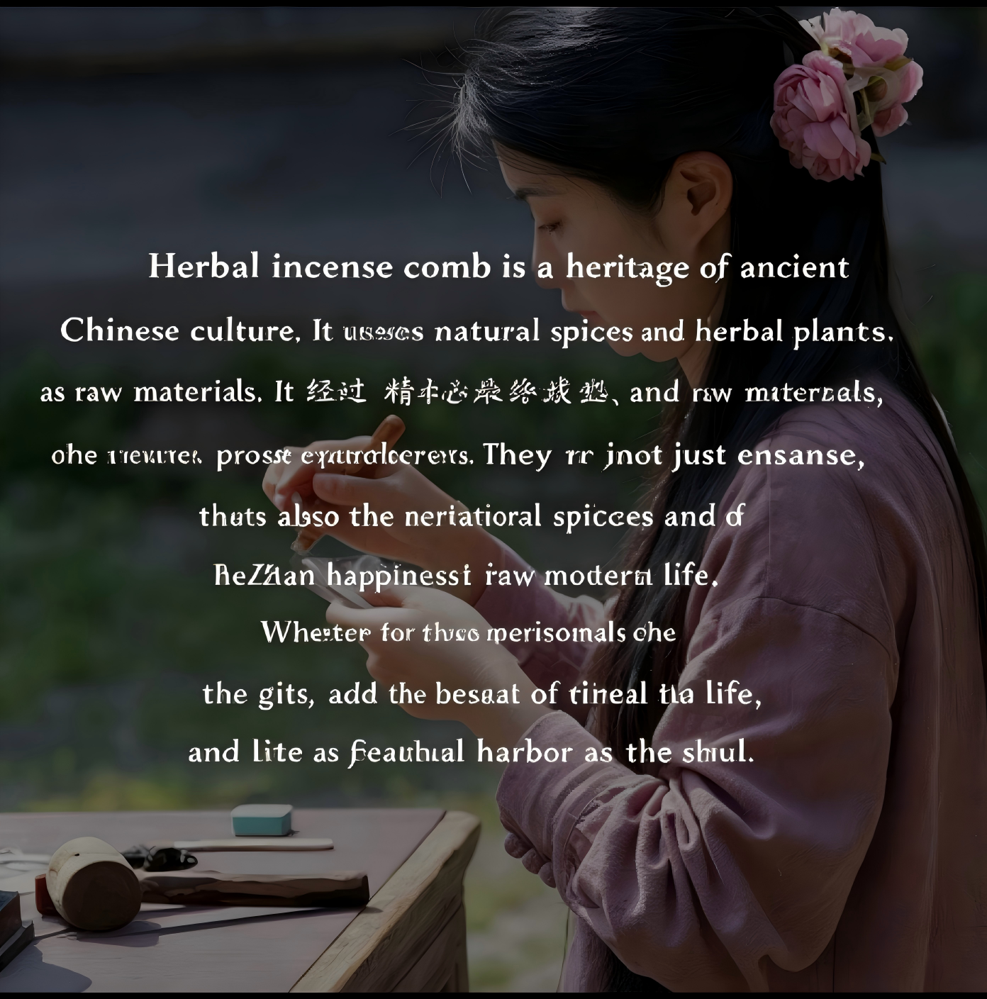 ShanShang Village HeXiang natural herbal made massage Comb(brush): A Legacy of Nature and Serenity