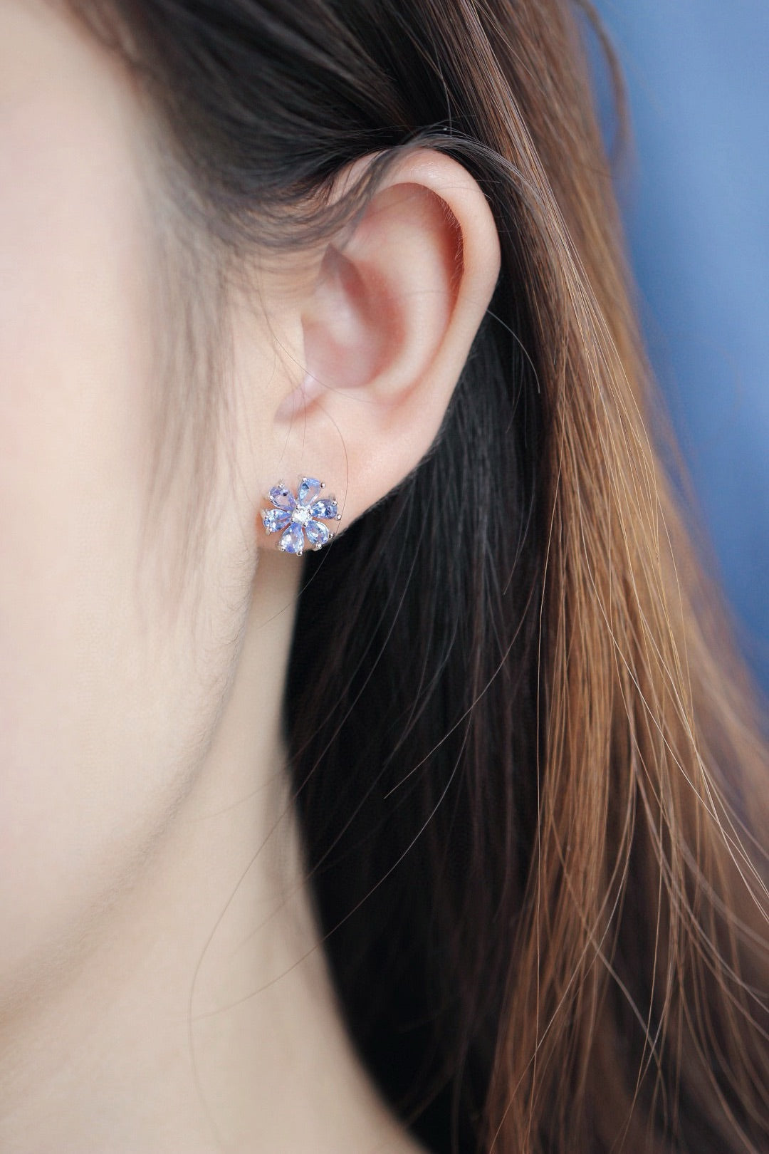 Nature amethyst earring studs