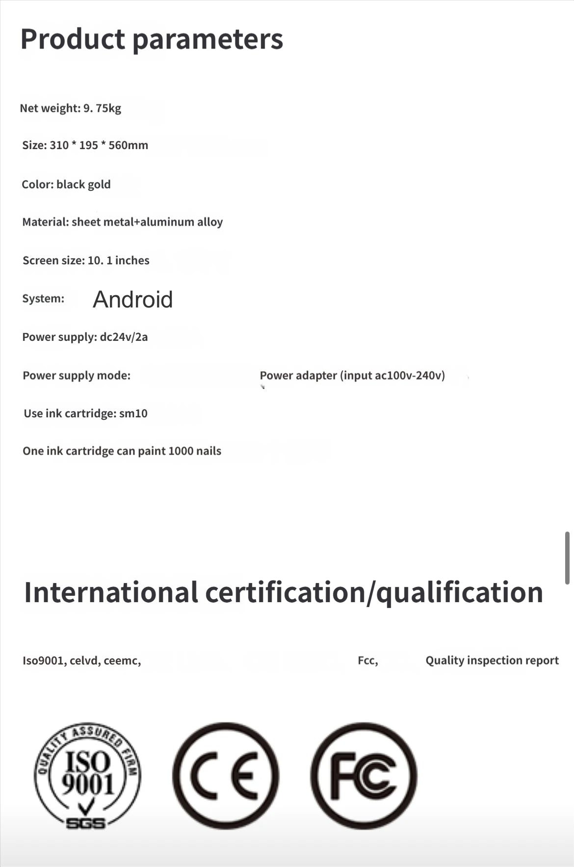 Commercial version AI beauty Nails machine