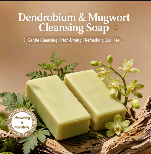 Dendrobium & Mugwort Lemongrass Handmade Soap Dendrobium & Mugwort Lemongrass Handmade Soap