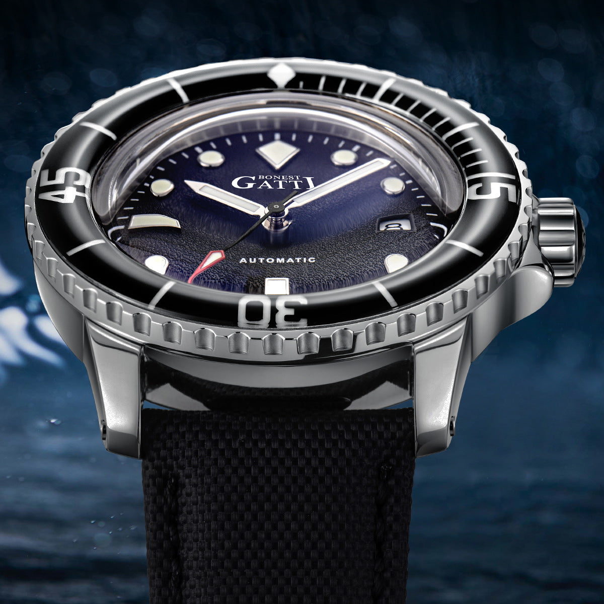 BONEST GATTI professional diving watch with fashion stylish for Men