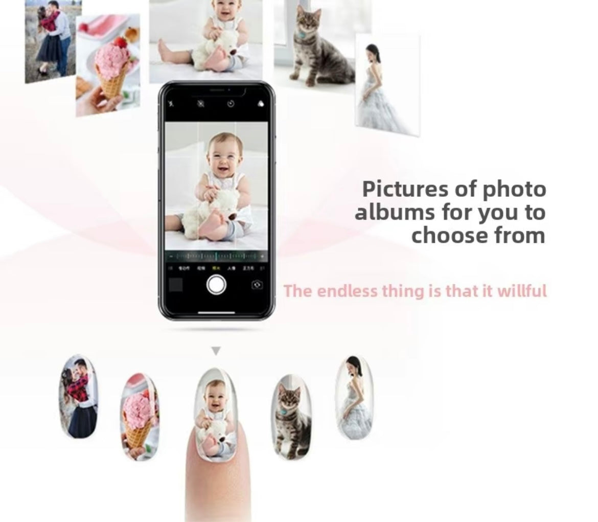 Home version AI beauty-intelligent customizaed nail-painting machine