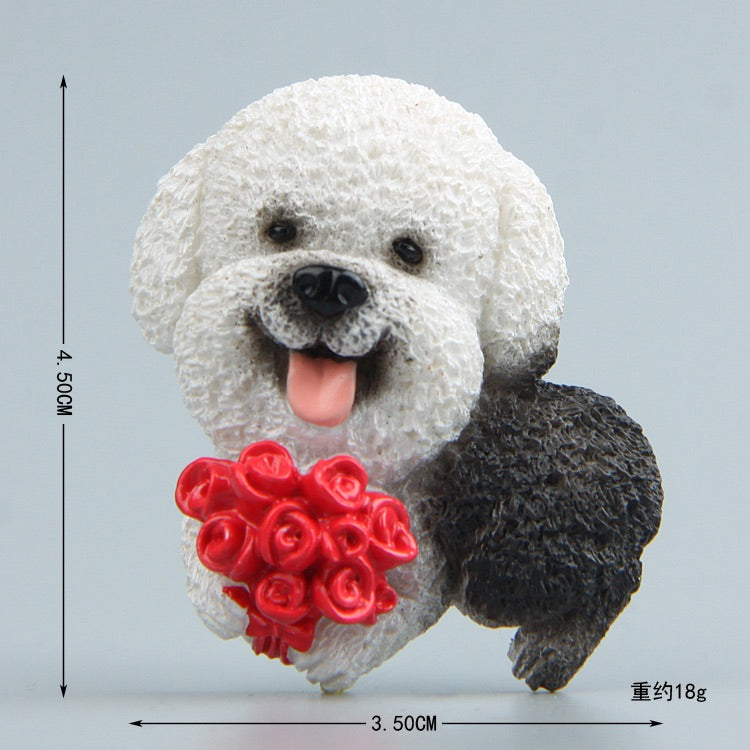Cute Dog Refrigerator Magnets for Kitchen Home Class, Funny Decorative Fridget Magnets(28piece) Set
