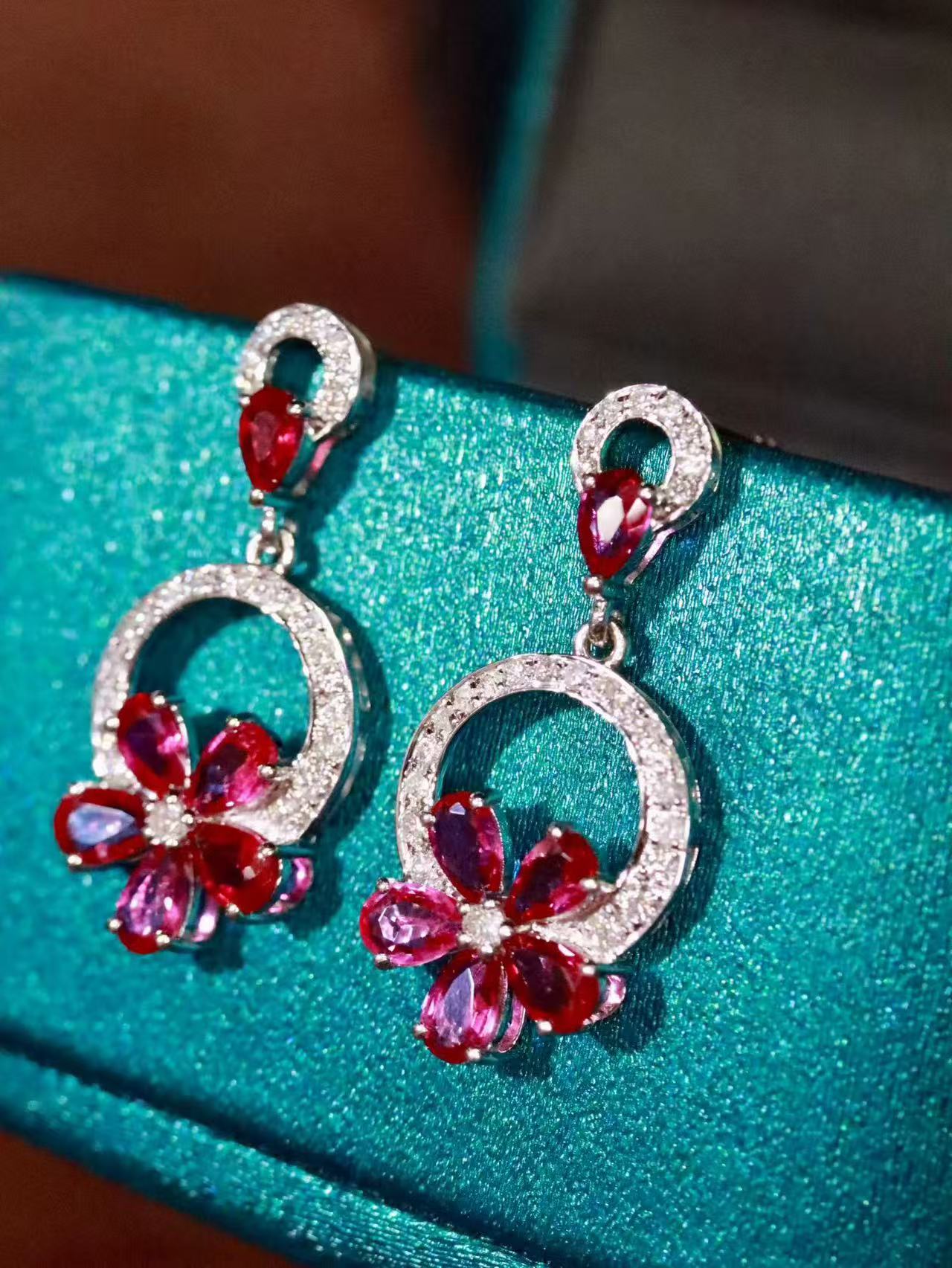 Bloom Ruby Earrings
