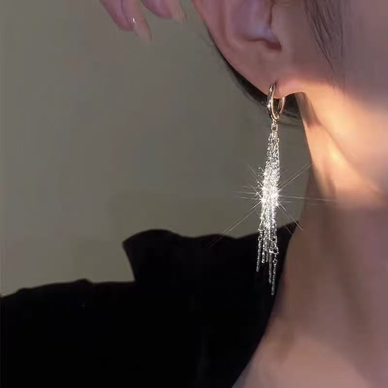 Stunning fashion Earrings with silver color