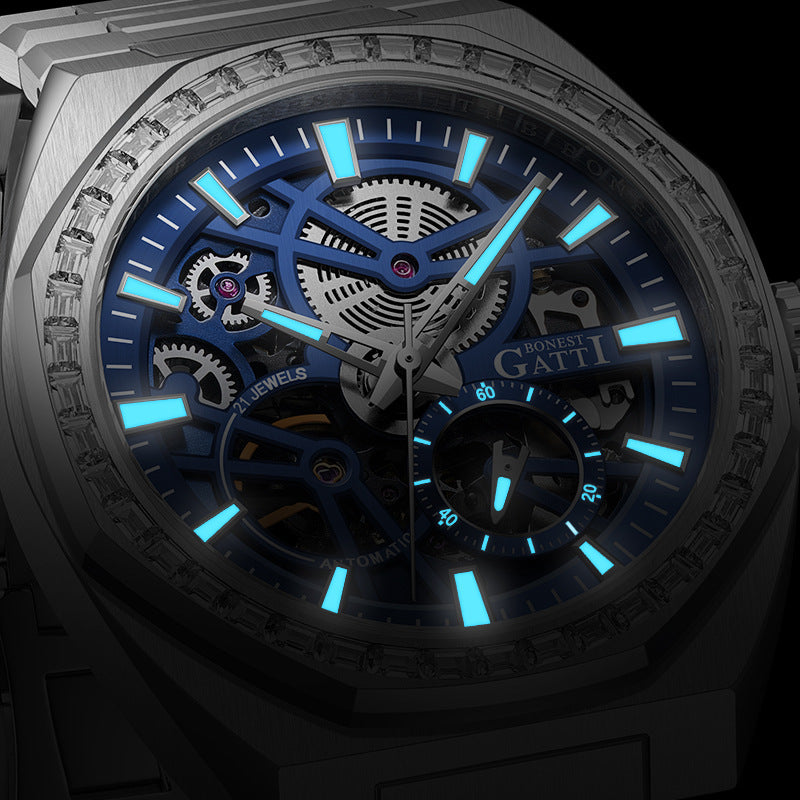 New pubilshed BONEST GATTI watch for man with Luxury gift Box