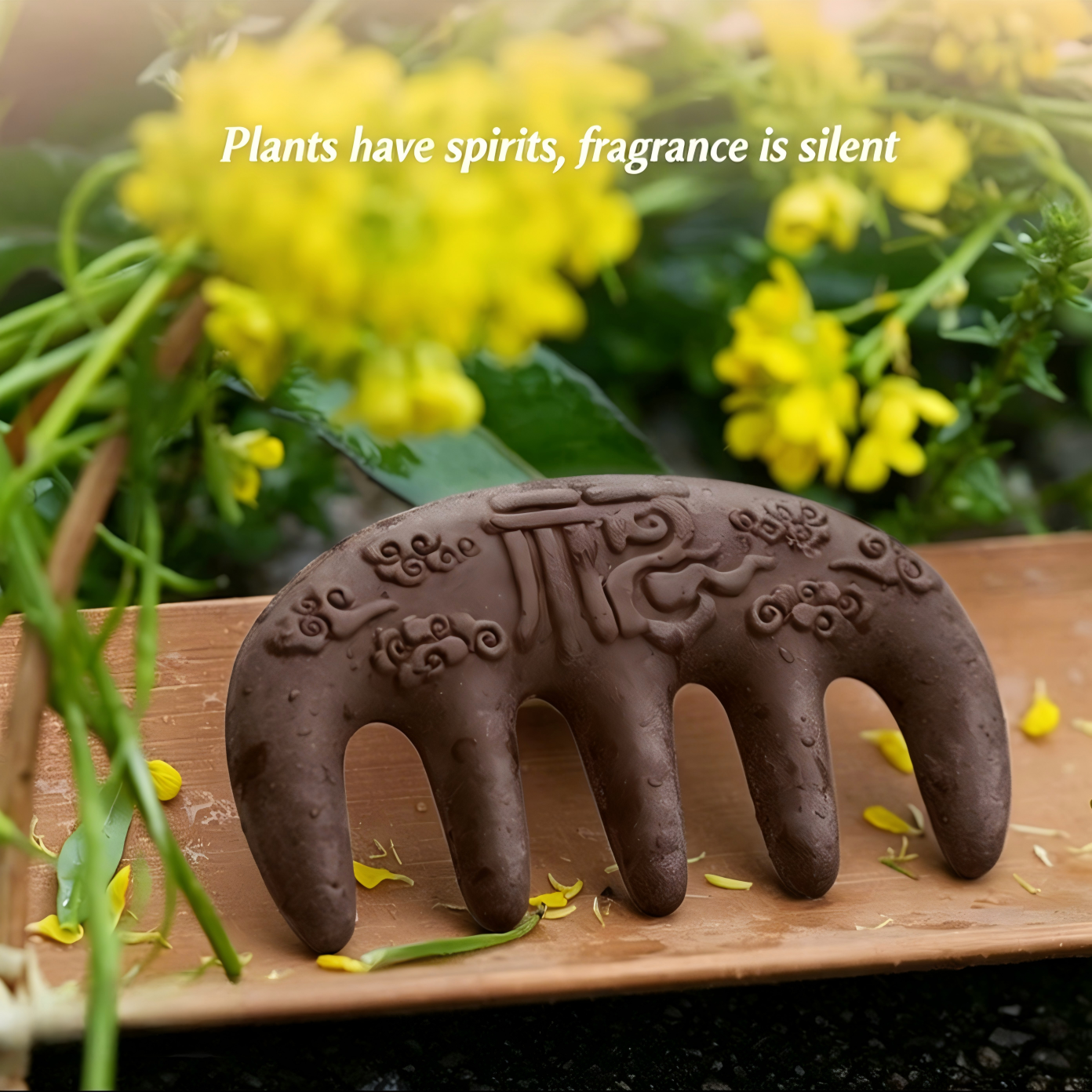 ShanShang Village HeXiang natural herbal made massage Comb(brush): A Legacy of Nature and Serenity
