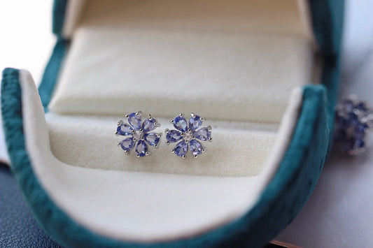Nature amethyst earring studs