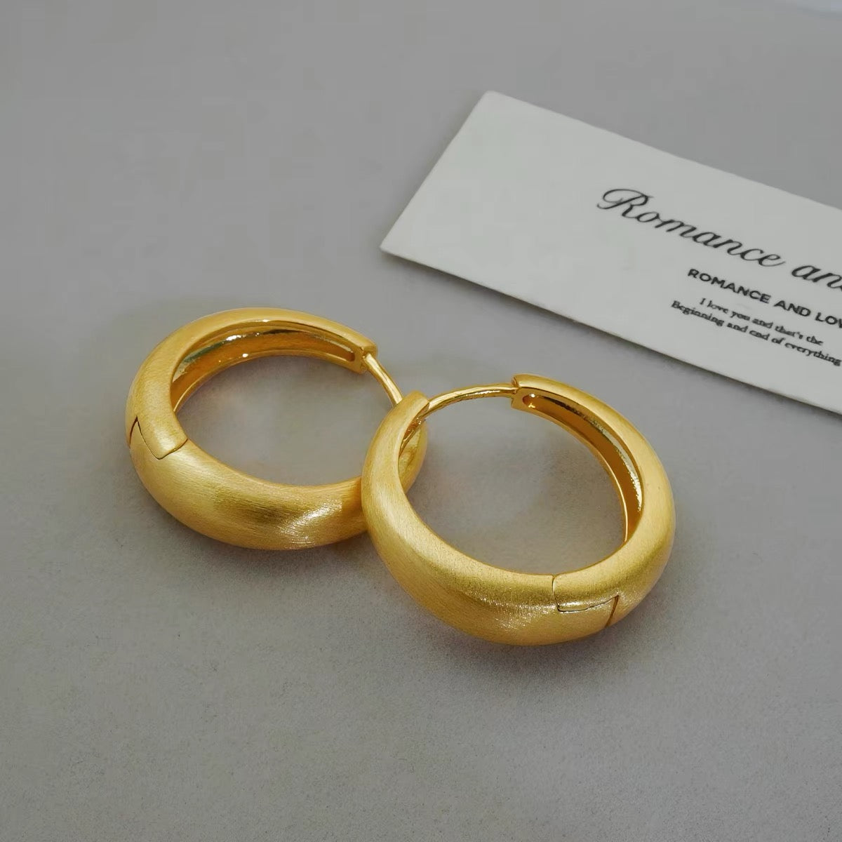 Simply elegant earrings designed set with hoop shape