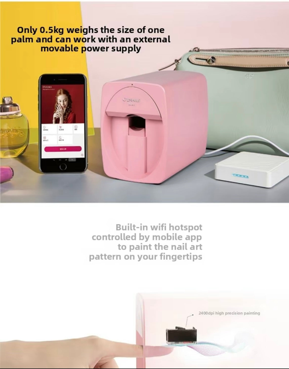 Home version AI beauty-intelligent customizaed nail-painting machine